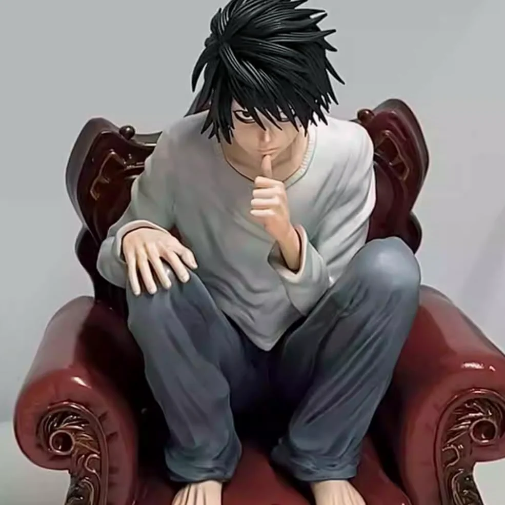 Zhongkaihua 3 figuras de anime modelo L/Amane sofá sentado quieto personaje de dibujos animados luz Yagami estatua de PVC coleccionables adornos de escritorio regalos