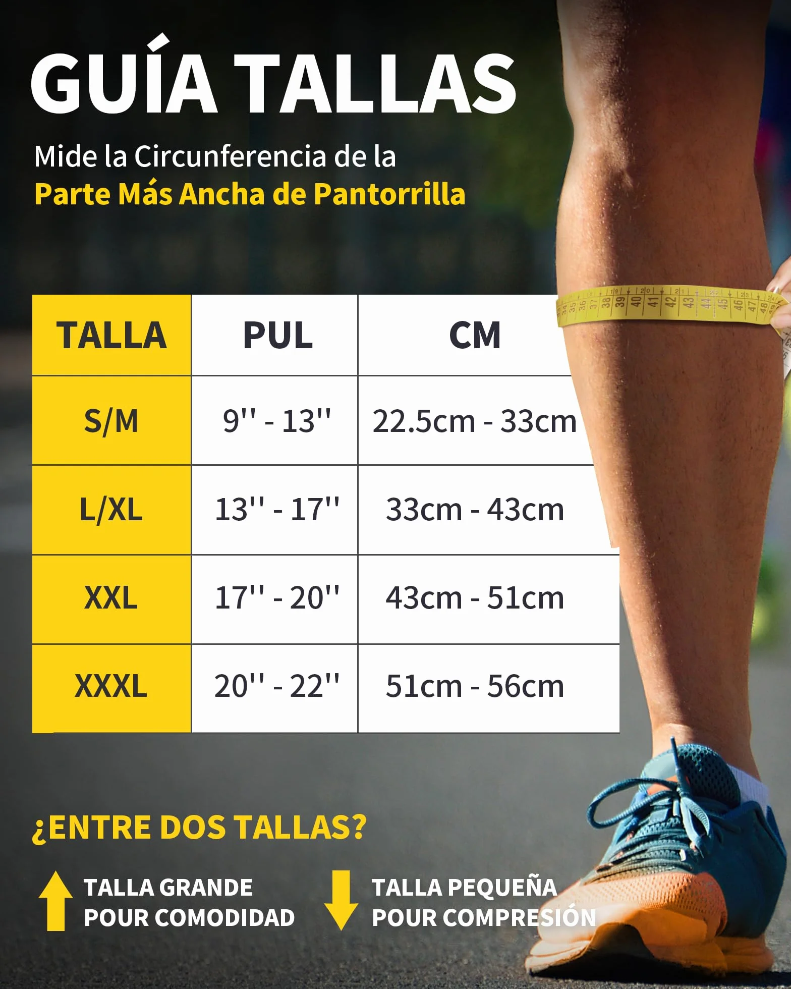 CAMBIVO Medias Compresivas 2 Pares, Calcetines Compresión Mujer Hombre para Deporte Running Ciclismo