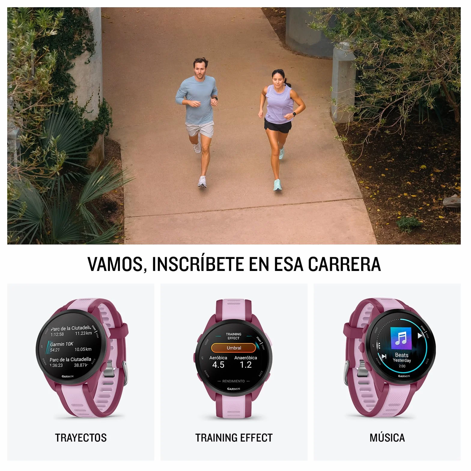 Garmin Forerunner 165 Reloj Inteligente GPS AMOLED Negro