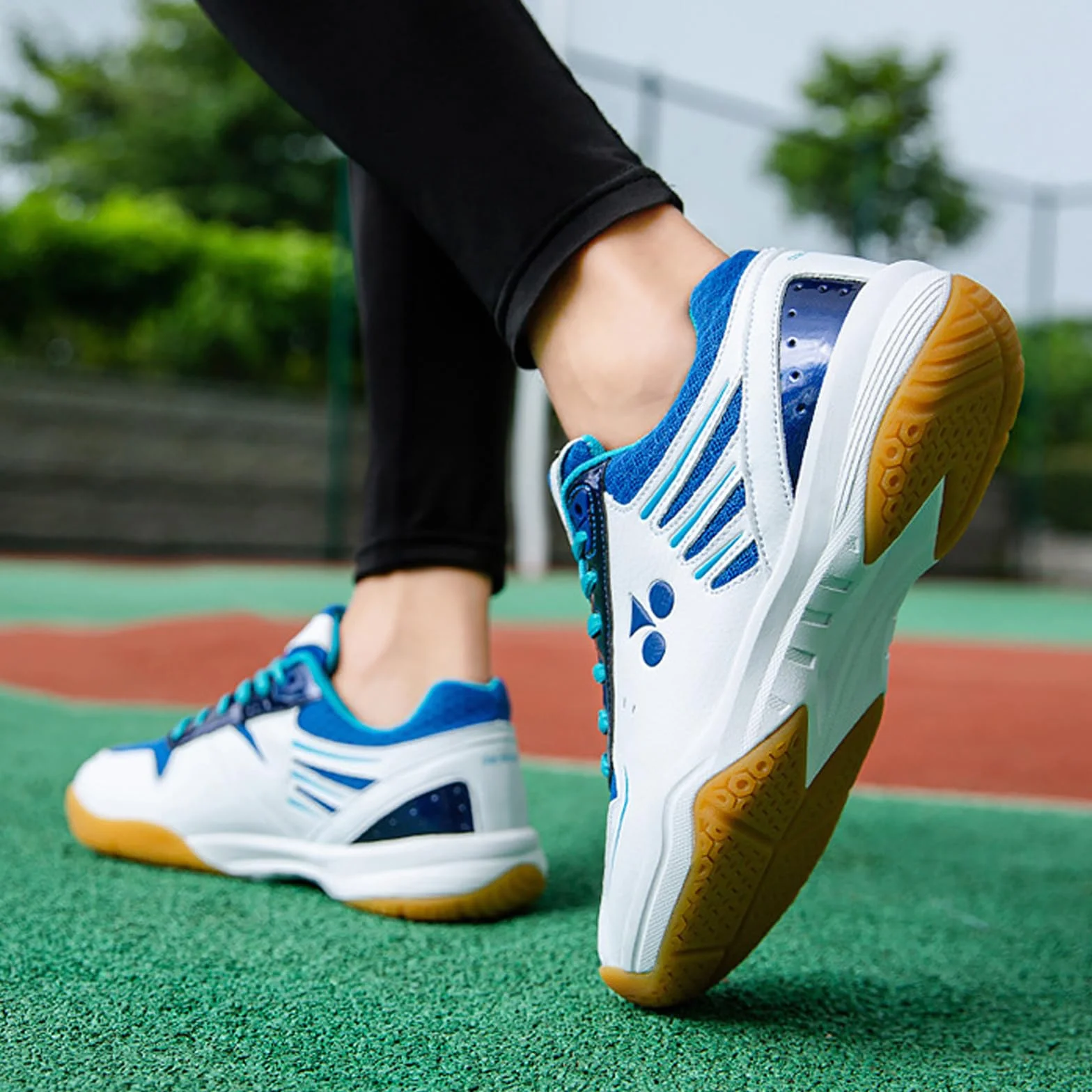 Zapatillas de Tenis de Mesa y Bádminton Ligeras Transpirables Antideslizantes