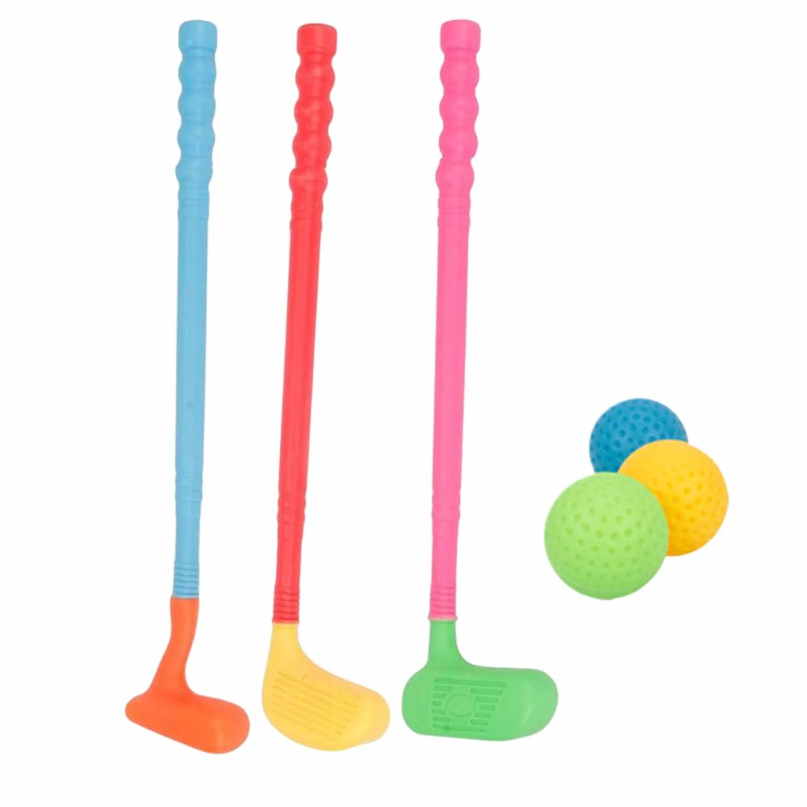 Palos de Golf para niños pequeños, Juego de Golf con Palos y Pelotas, Juego de de plás-Tico, Juguetes de, Juguetes Deportivos para niños y niñas en Interiores y Exteriores