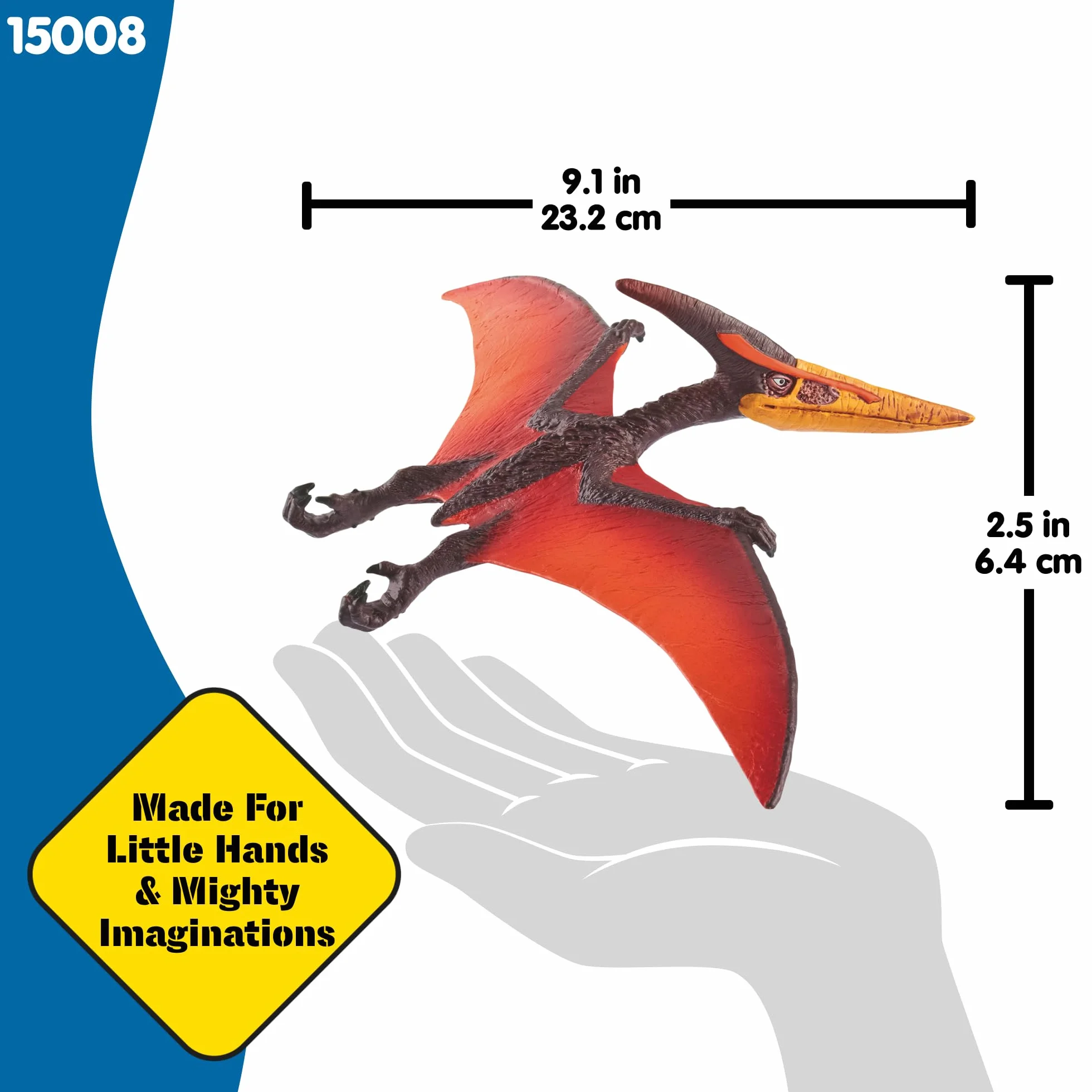 Schleich Dinosaurs | Pteranodón 15008 | pterosaurio detallado | Juguete de Dinosaurio para coleccionar | Gran Regalo para niñas y niños | Juguete Dino a Partir de 3 años | 23 x 15 x 6 cm