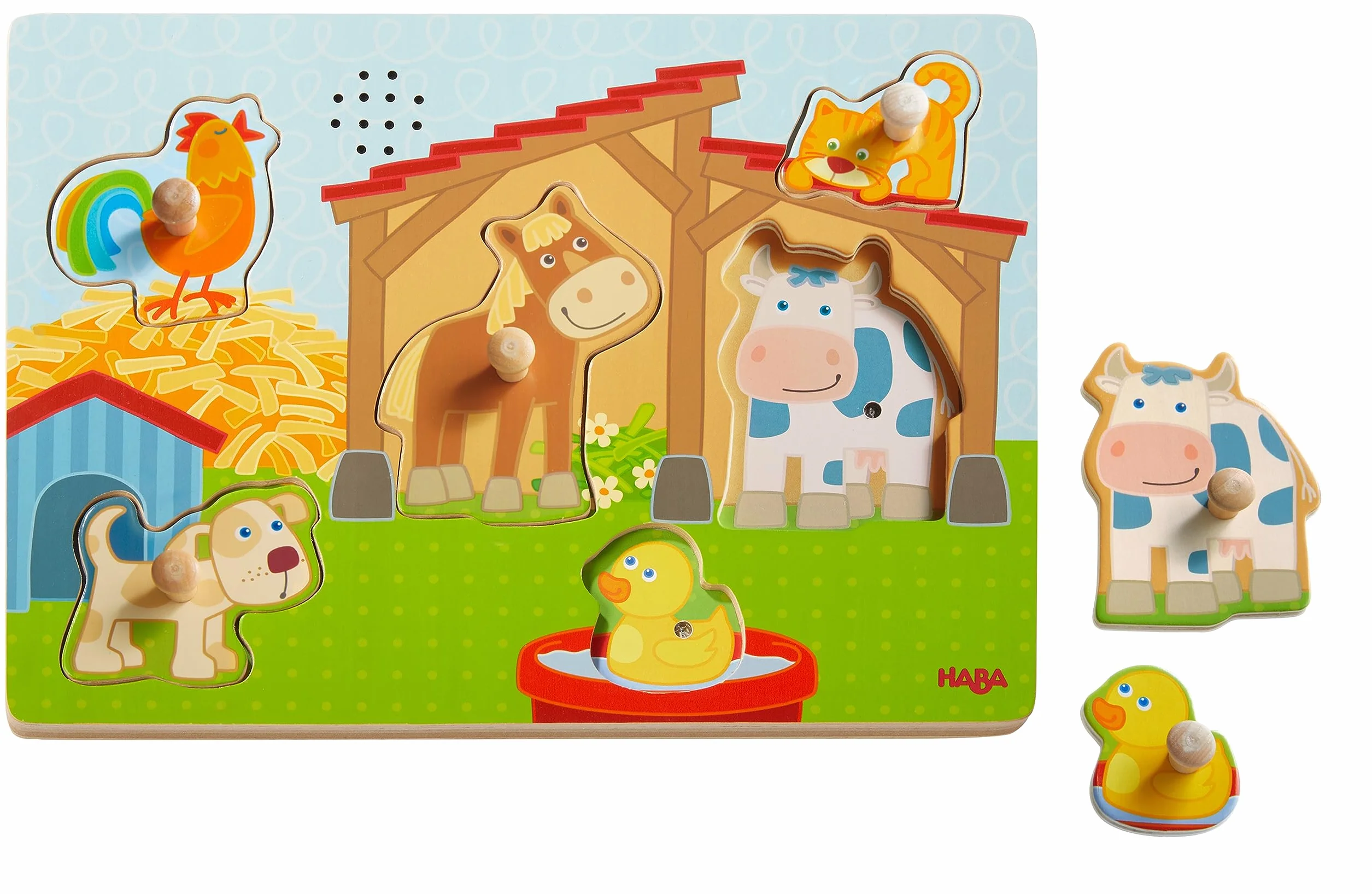 HABA Puzzle de Agarrar con Sonido En la Granja 303179 Más 2 años
