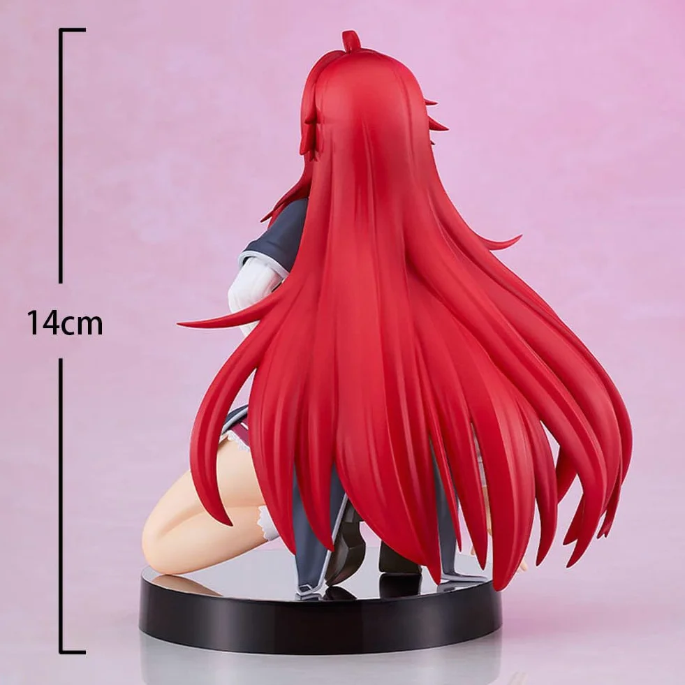 DEXSHUN Rias Gremory Anime Figura de Manga Figuras Uniforme Rias Gremory Estilo Estatua PVC Anime Merch Modelo Coleccionable Regalo 14 cm