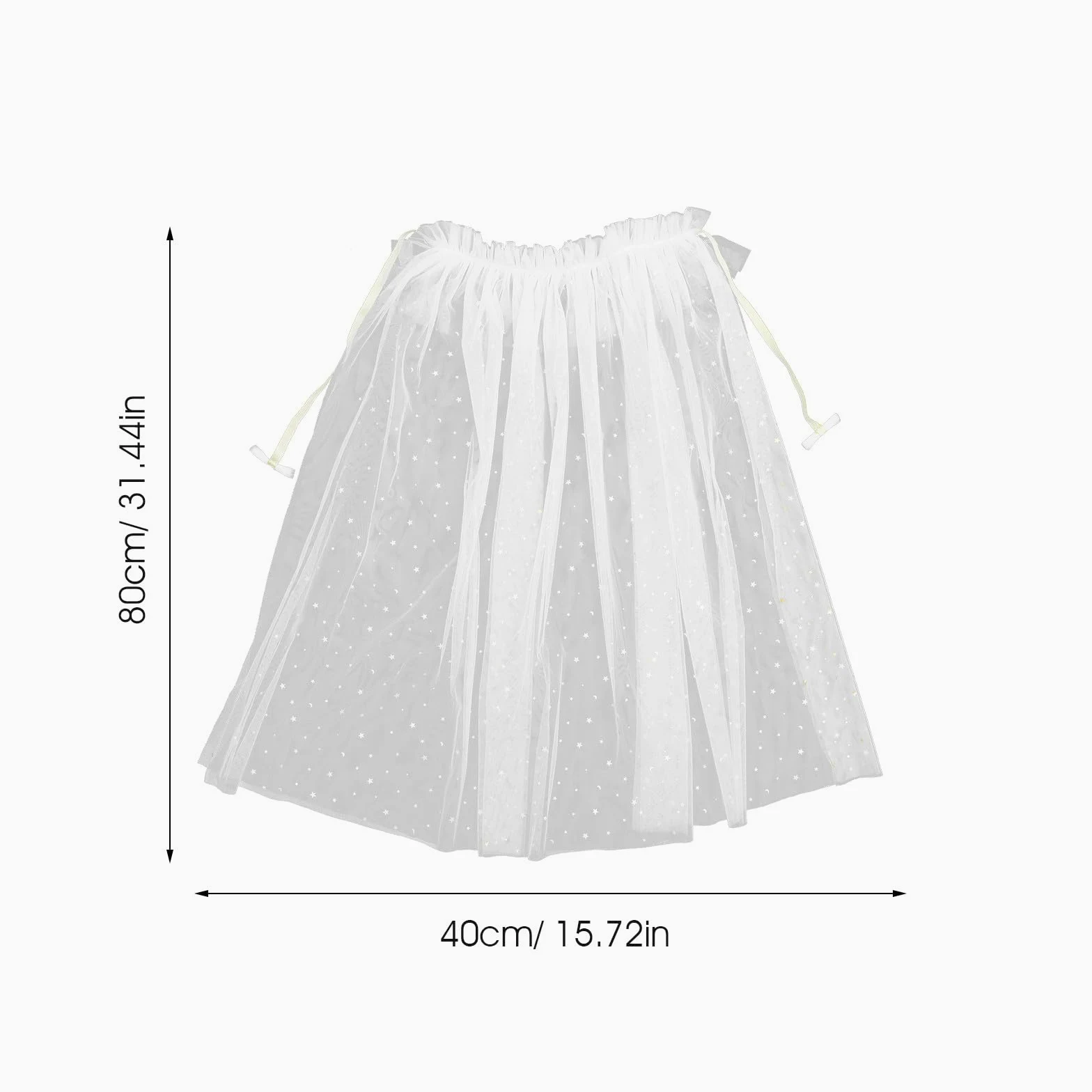Tofficu Capa de Gasa Color Marfil para Niña, Disfraz de Cosplay, Capa Ligera y Transpirable para Fiestas Infantiles y Cumpleaños, Disfraz de Mascarada Cómodo y Fácil de Usar
