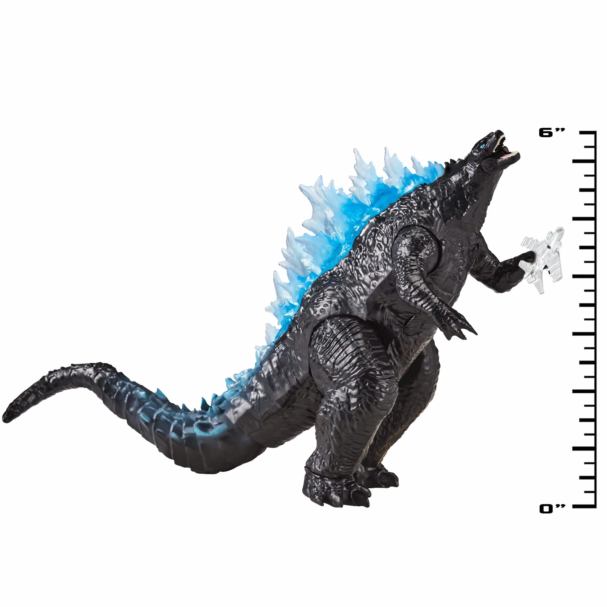 MonsterVerse Godzilla vs Kong 6' Supercharged Godzilla w/Fighter Jet,Multicolor,MNG16000