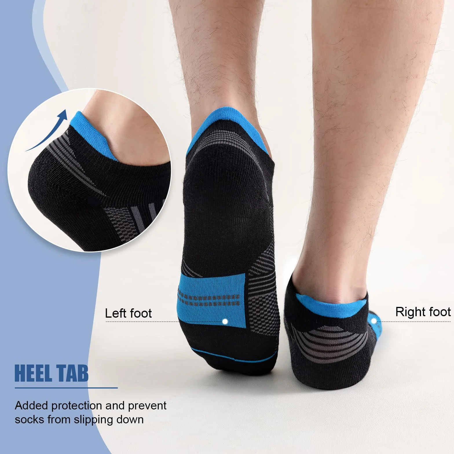 Calcetines Tobilleros Deportivos Algodón 6 Pares 43-46 37-42