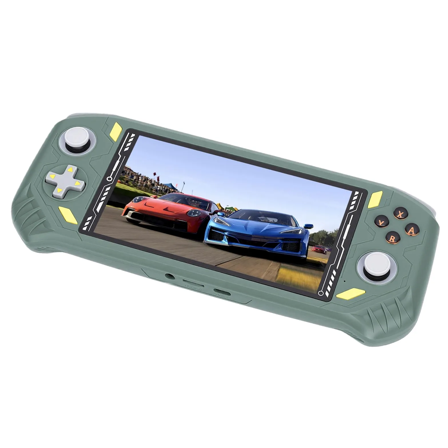 Consola de Juegos Portátil de 5,5 Pulgadas para Entusiastas de los Juegos, Reproductor de Portátil con Chip RK3562 Quad Core, Consola de con Interfaz Multimedia HD y Controladores Duales,