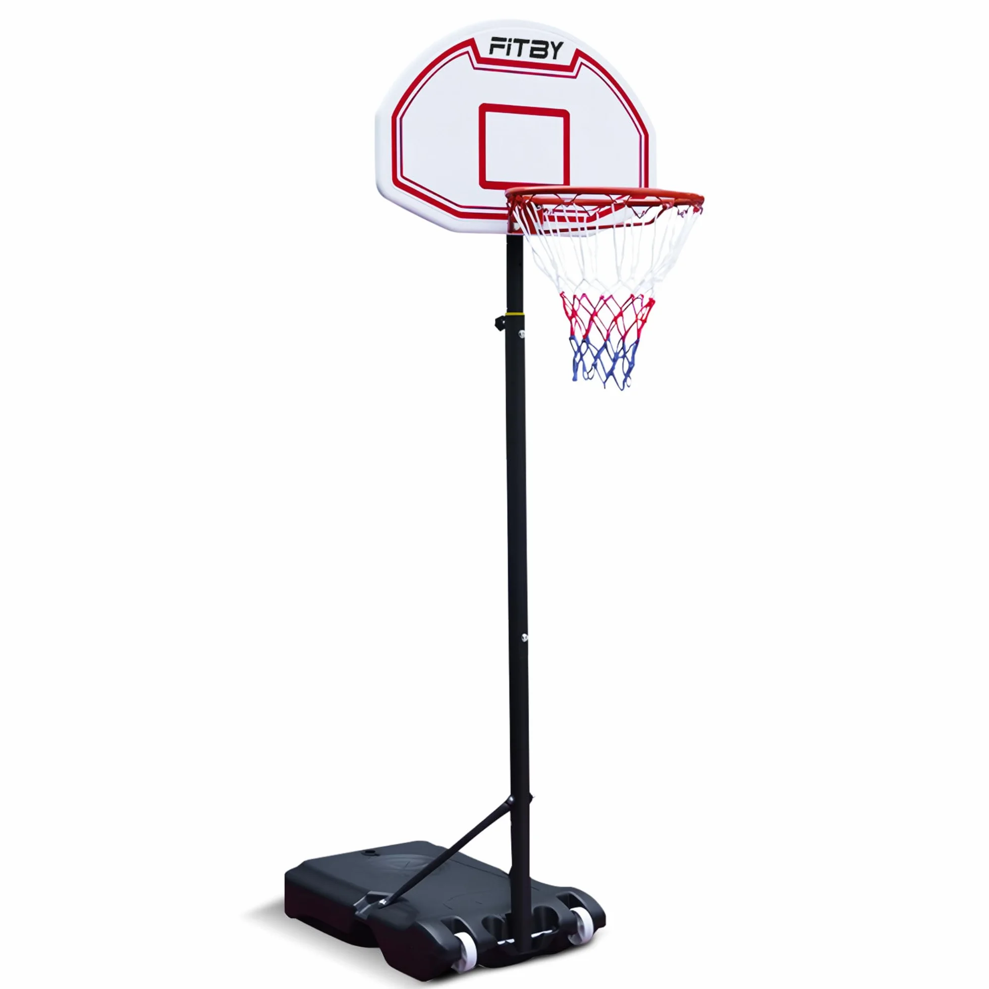 Canasta de Baloncesto Exterior Altura Ajustable Portátil con Ruedas para Niños y Adultos