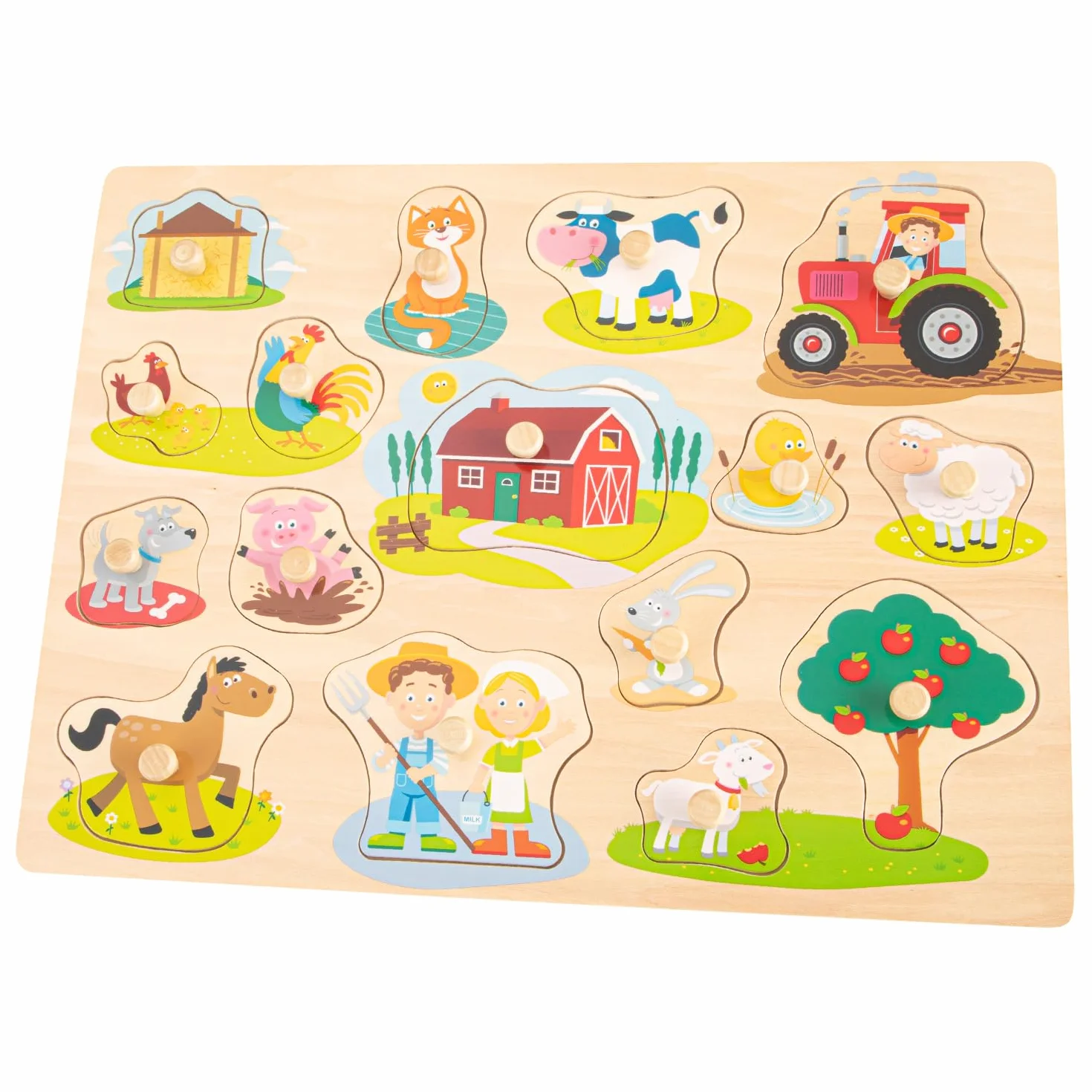New Classic Toys Peg Puzzle Farm