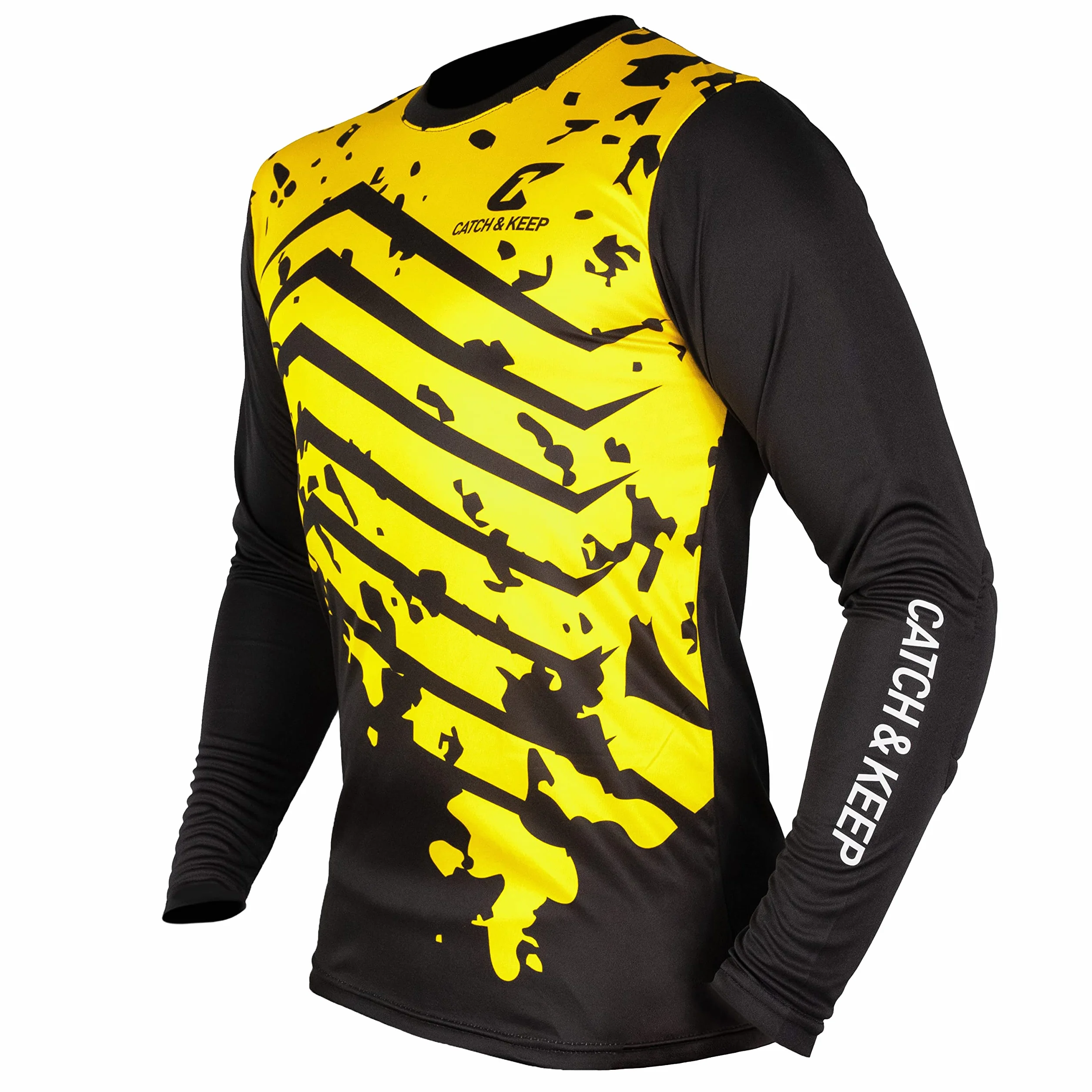 Camiseta de Portero CATCH & KEEP con Protecciones en Codos Transpirable