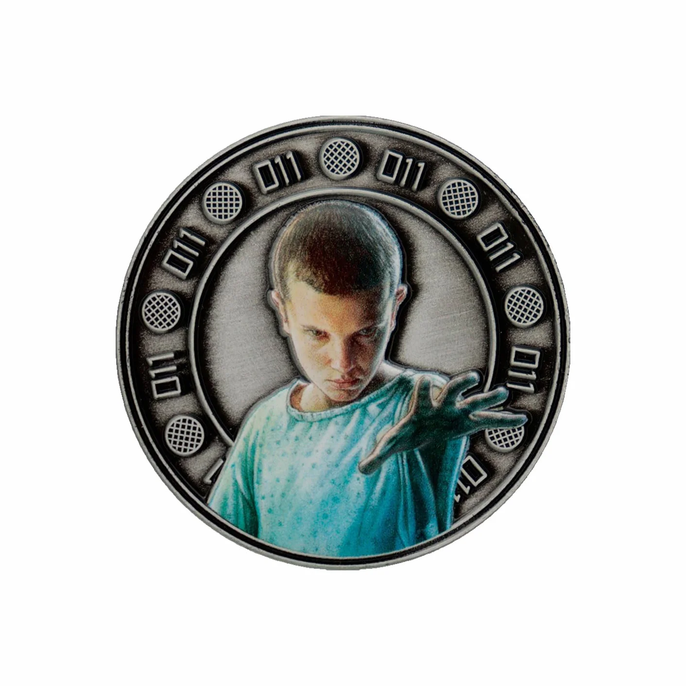 FaNaTtik Stranger Things Eleven and Hopper - Moneda coleccionable