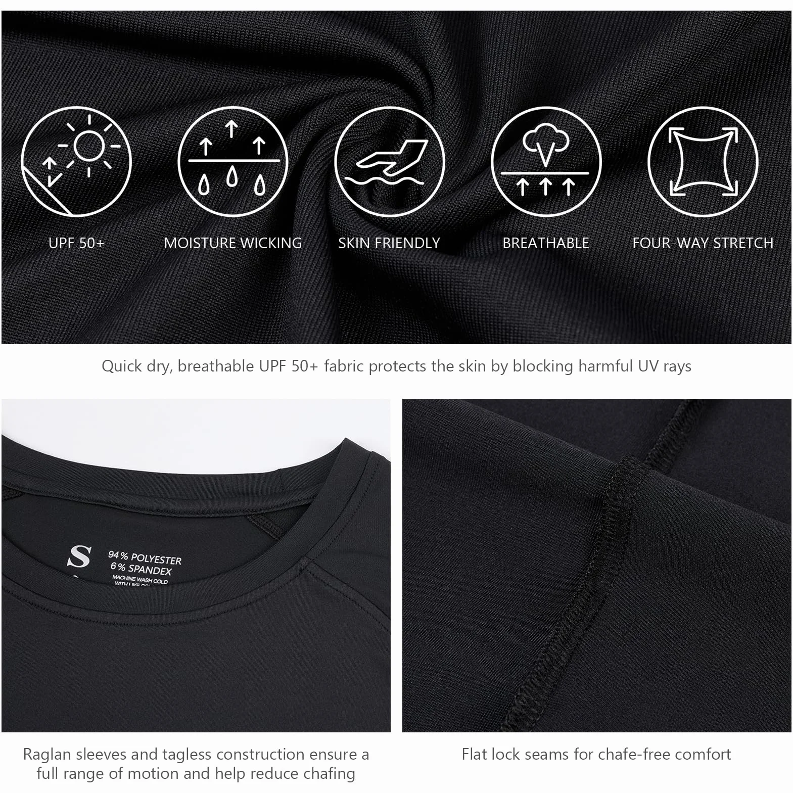 Bassdash Camiseta Manga Larga Mujer Protección Solar UPF 50+ UV Pesca Senderismo