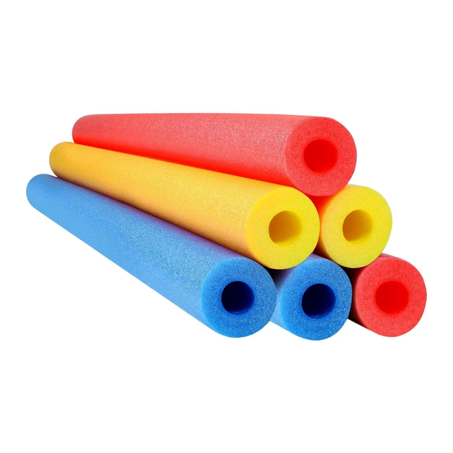 Perfeclan 6 Piezas de Flotadores de Piscina, Tubos de Espuma, Flotantes Reutilizables Y Coloridos de 150 Cm para Fiestas, Juegos Y Diversión Acuática, 6 Piezas, 3 Colores