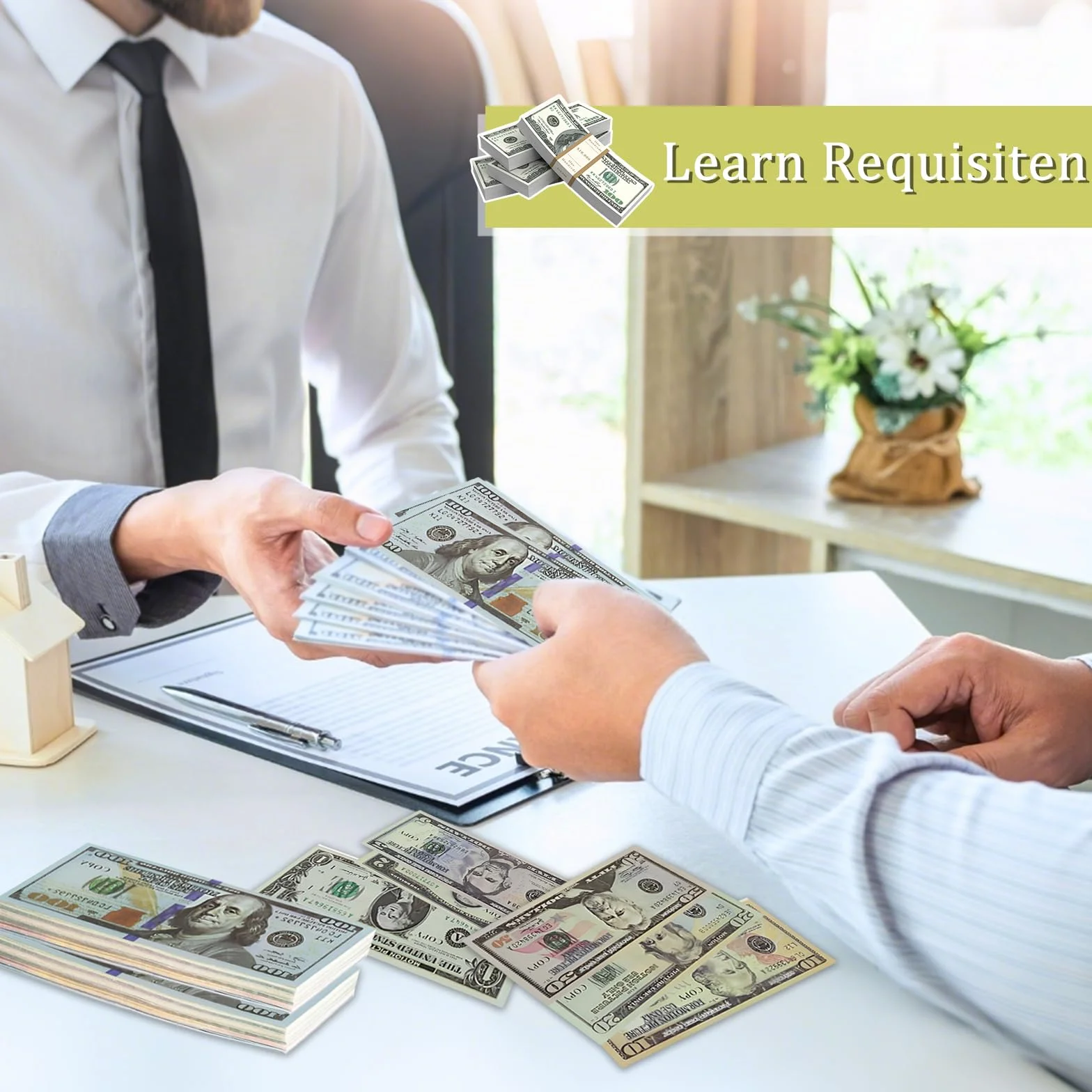 280 Piezas Prop Money,Billetes Dolar Falsos,Copy Money,Dinero de Juguete Dollars,Dinero de Juguete Ddólares para Niños,para Educación Niños/Películas/Fiestas Decoración(40 x 1$,2$,5$,10$,20$,50$,100$)