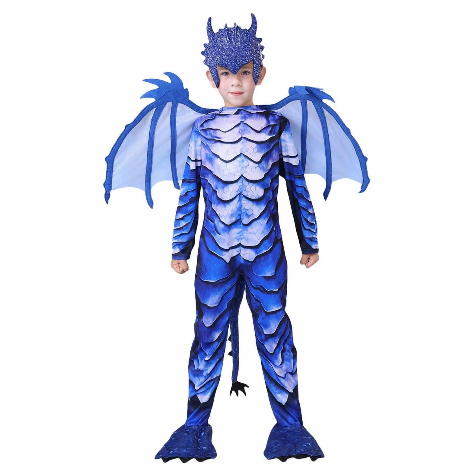 Generisch Disfraz infantil de verano para Halloween, cosplay, heladas, juego de rol, dinosaurios, ropa de fiesta
