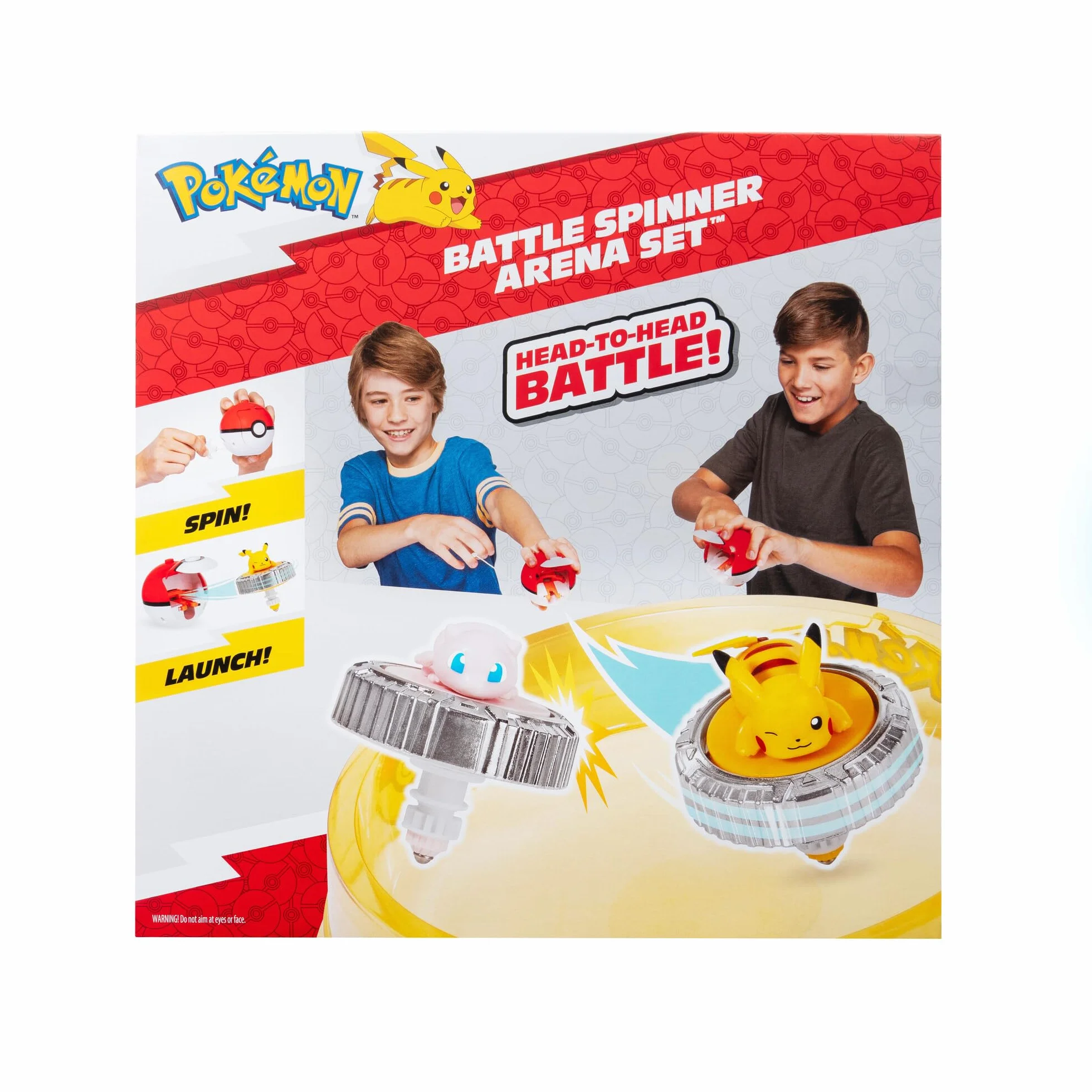 Pokémon Battle Spinner Arena Set – Dos Spinners de Batalla con Dos lanzadores de Bolas Poké Spinner y Battle Arena