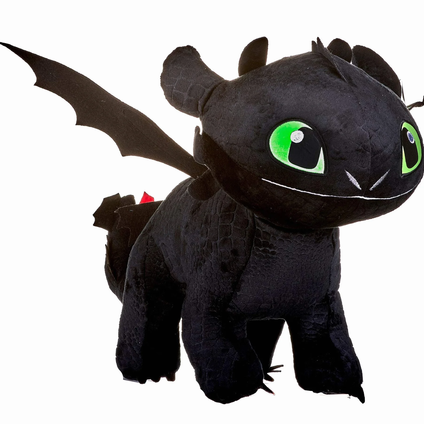 HTTYD Plush Dragon Desdentado Toothless Furia Nocturna Negro Furia 40cm Brilla en la Oscuridad