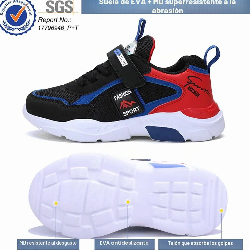 Zapatillas Deportivas para Niños Niñas Transpirables Antideslizantes Unisex 26EU-37EU