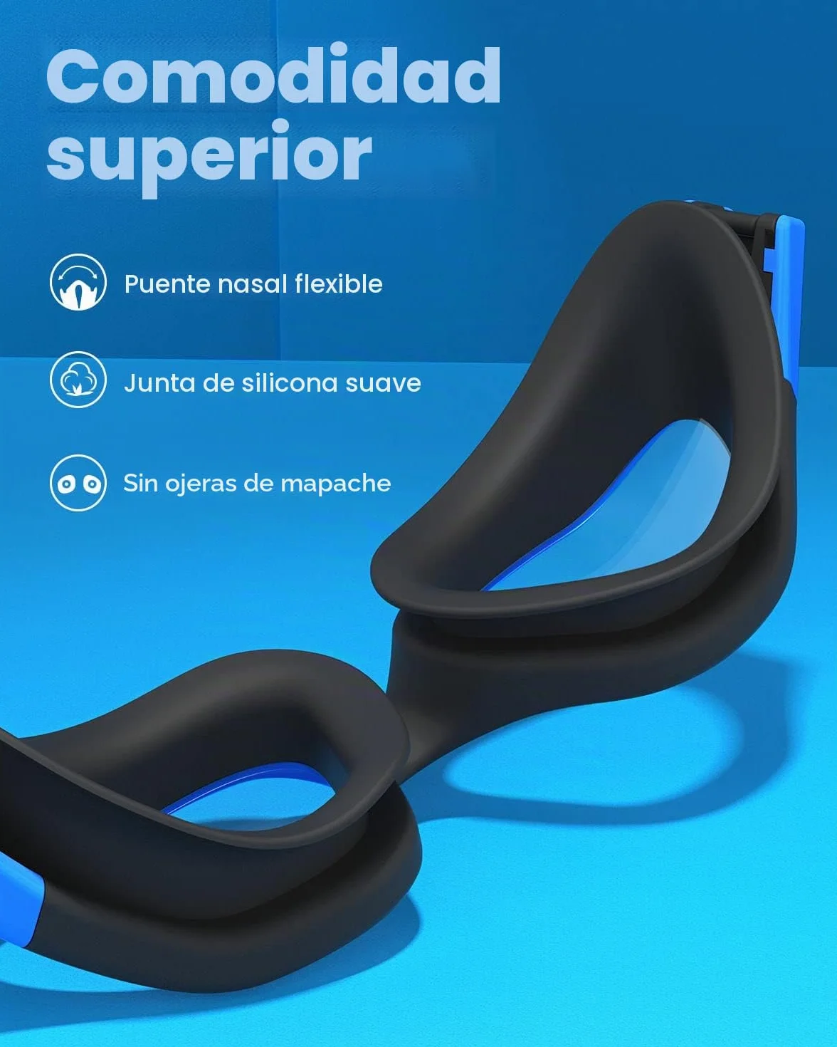 ZIONOR G1 Gafas de natación polarizadas anti niebla anti UV