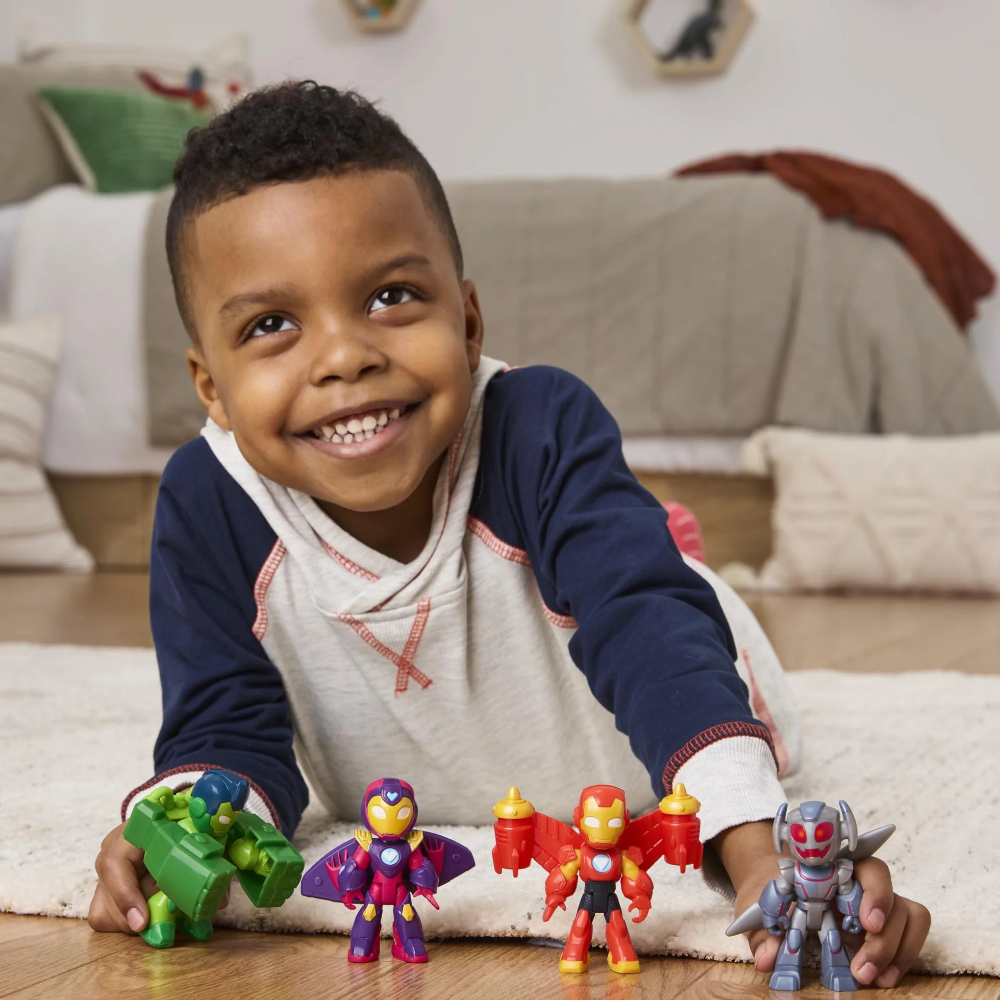 Marvel Iron Man and His Awesome Friends, Pack de Iron Figuras Blindadas, Set de Figuras de acción