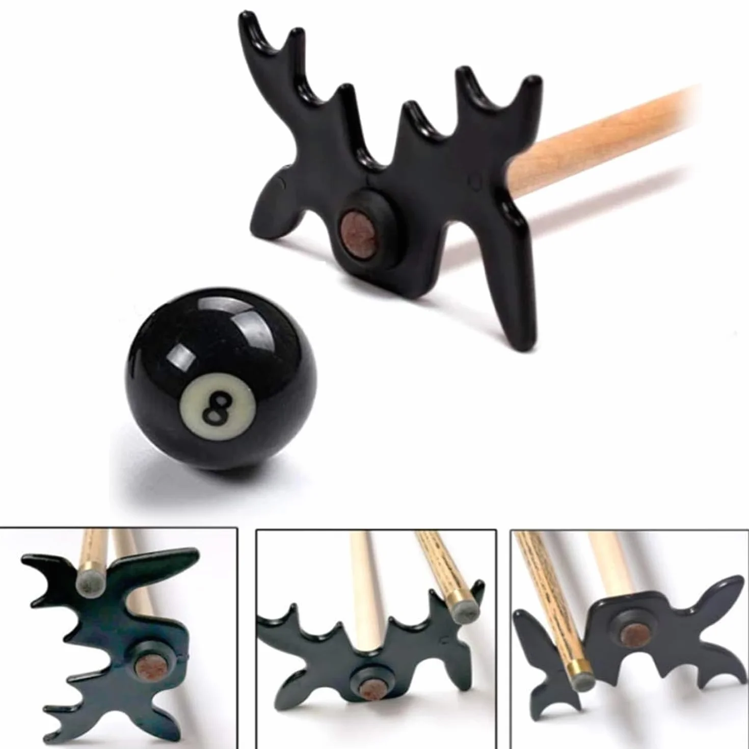 Taco de Billar Snooker con Soporte Puente y Araña - Accesorios Profesionales para Jugadores