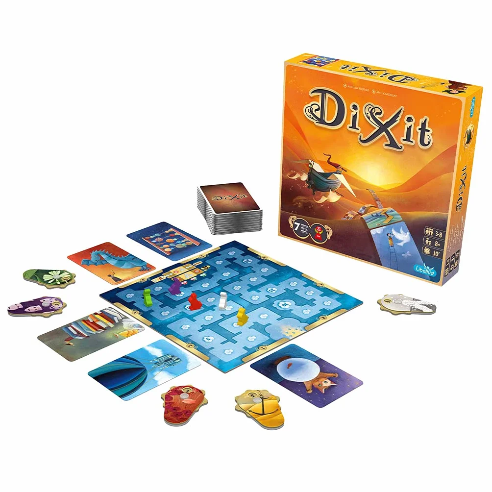 Asmodee Dixit, Una Imagen Vale más Que mil Palabras, Juego de Imaginación y Creatividad Ganador de Varios Premios, A Partir de 8 Años, De 3 a 8 Jugadores, 30 Minutos por Partida, Español