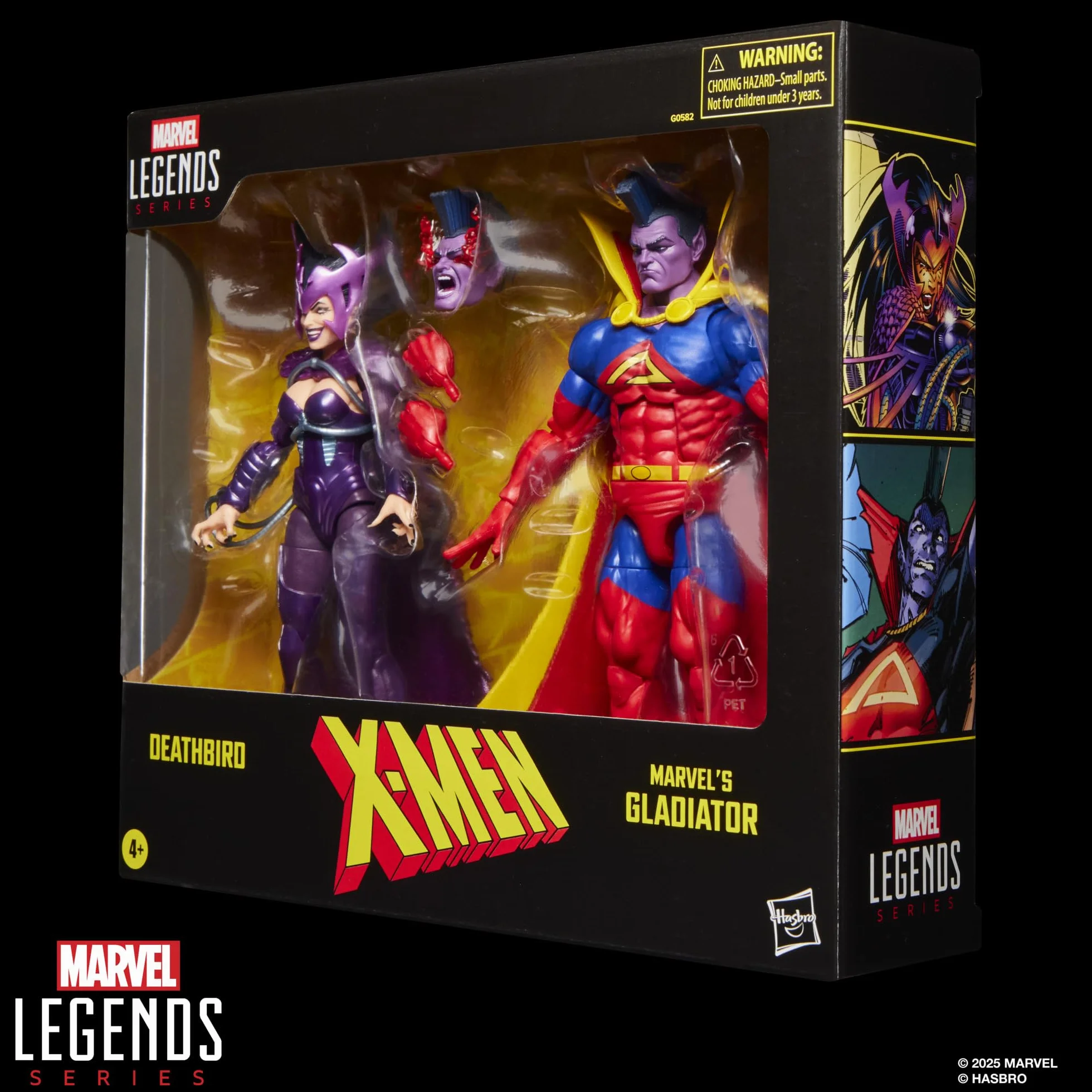 Marvel Legends Series X-Men, Pack Doble de Figuras de acción de Deathbird y Marvel’s Gladiator