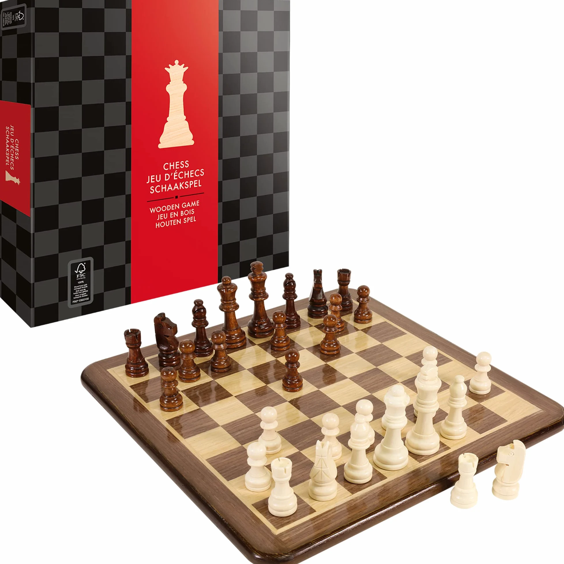 Mixlore | Juego de ajedrez | Juego de Mesa de Madera | a Partir de 6 años | 2 Jugadores