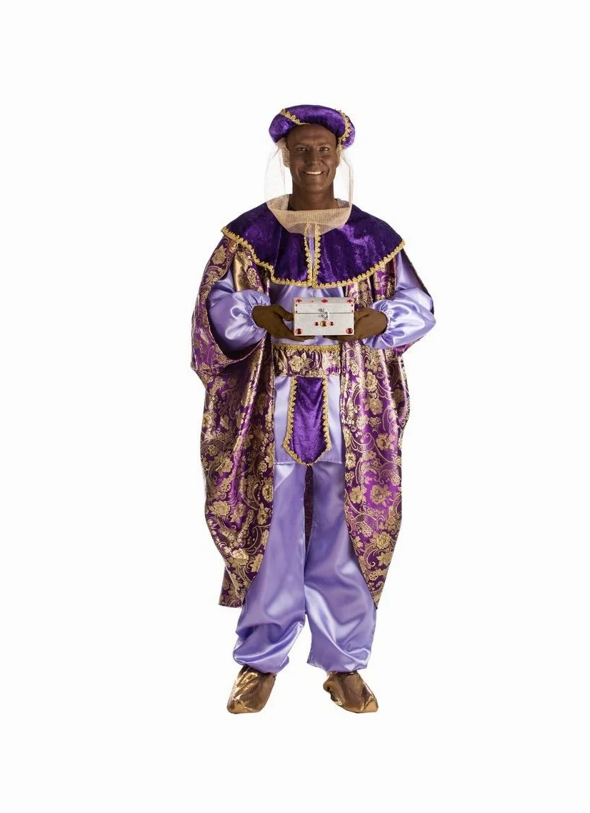 ER Disfraz de Rey Mago. Para niños y adultos. Melchor, Gaspar, Baltasar. Varias tallas.