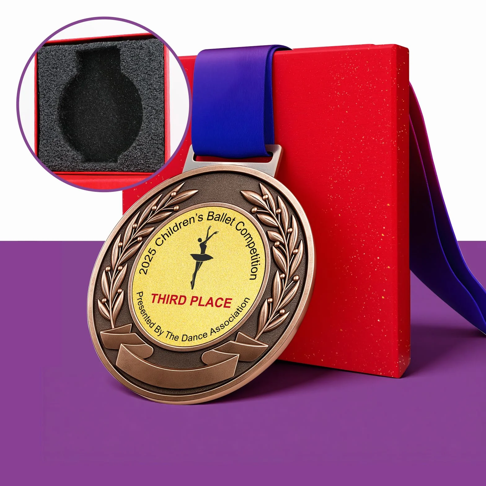 Medallas Personalizadas con Logo o Texto, Ideal para Ceremonias de Premiación