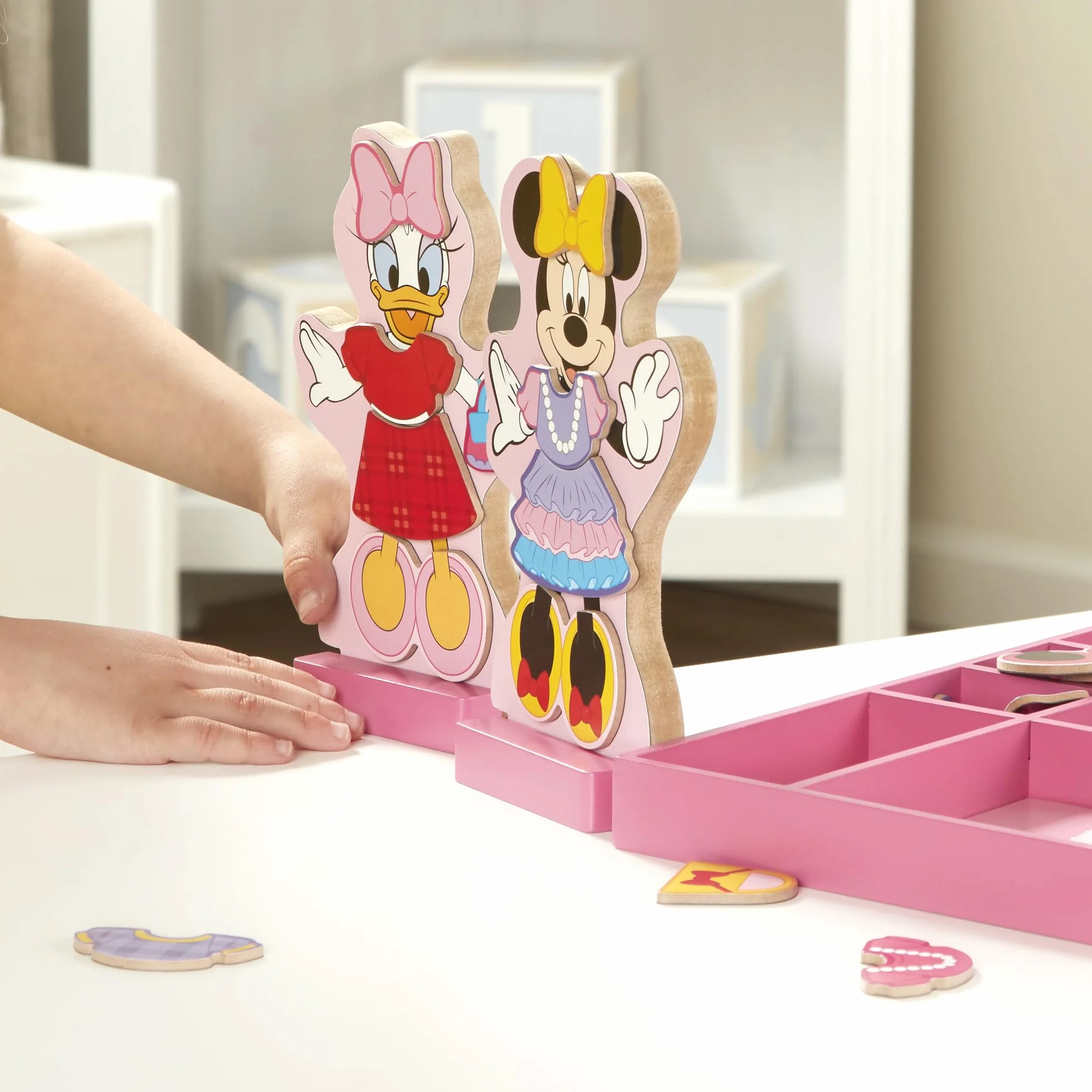 Minnie and Daisy Wooden Magnetic Dress-Up Play Set by Melissa & Doug