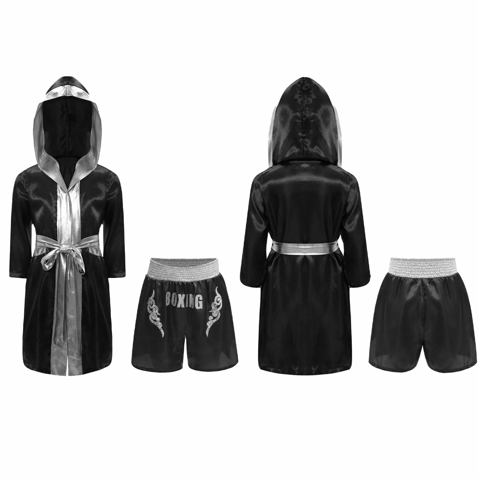 Conjuntos de Boxeo para Niños, Trajes Juveniles, Pantalones Cortos, Entrenamiento y Competencia 5-16 Años