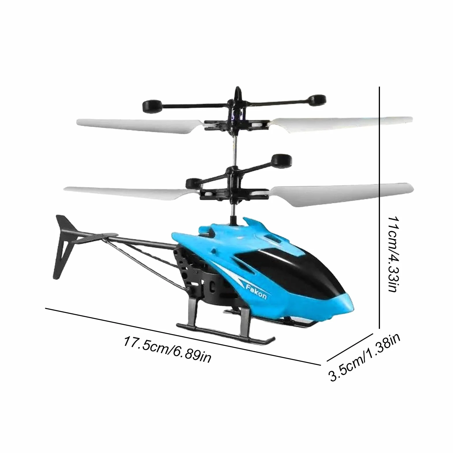Genérico De Helicóptero De Control Remoto - Drone De Avión con Sensor, Helicóptero RC para Niños | Folleto Flotante Interior Ligero Resistente A Choques por Inducción Manual con Batería De Liti