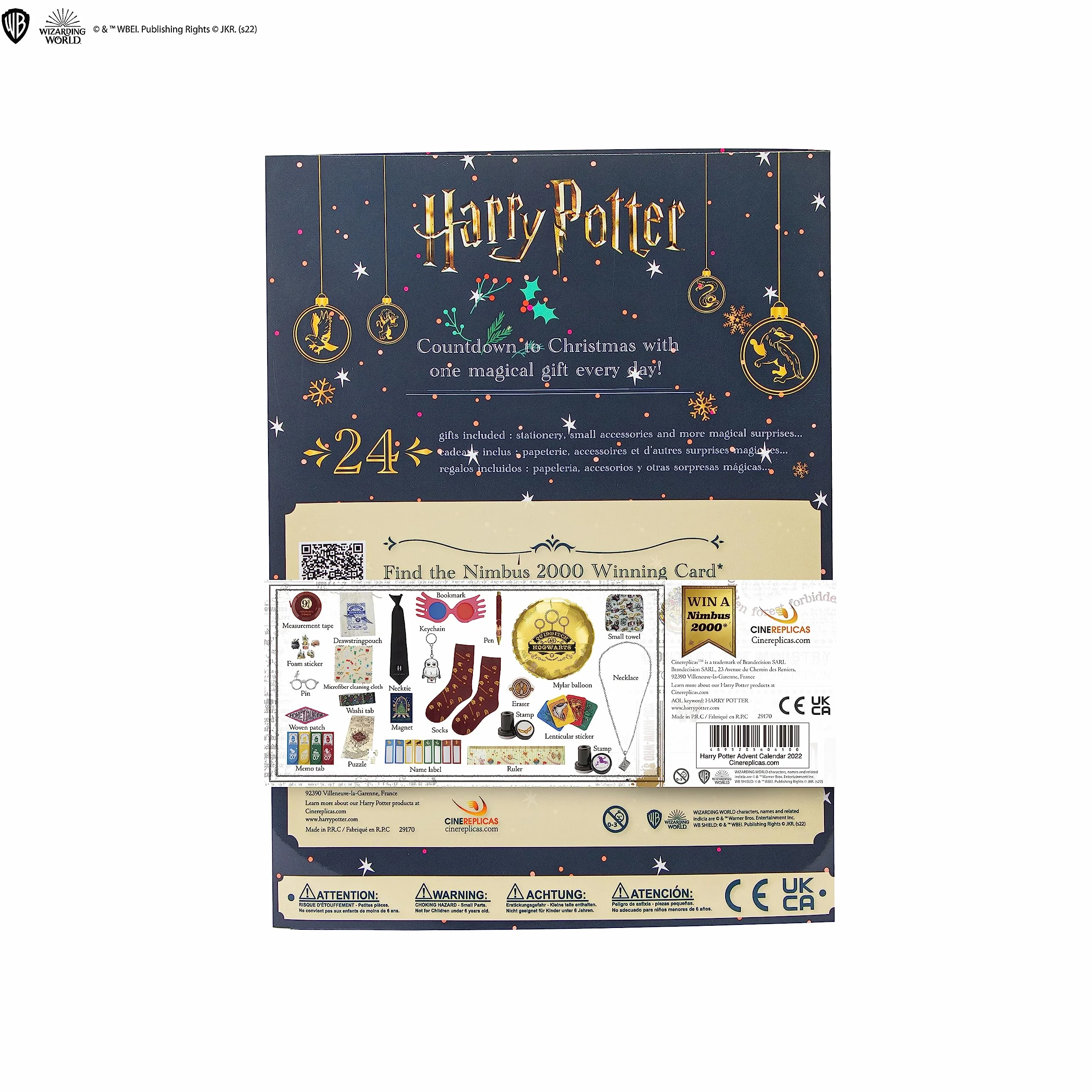 Cinereplicas Harry Potter - Calendario de Adviento - Licencia Oficial