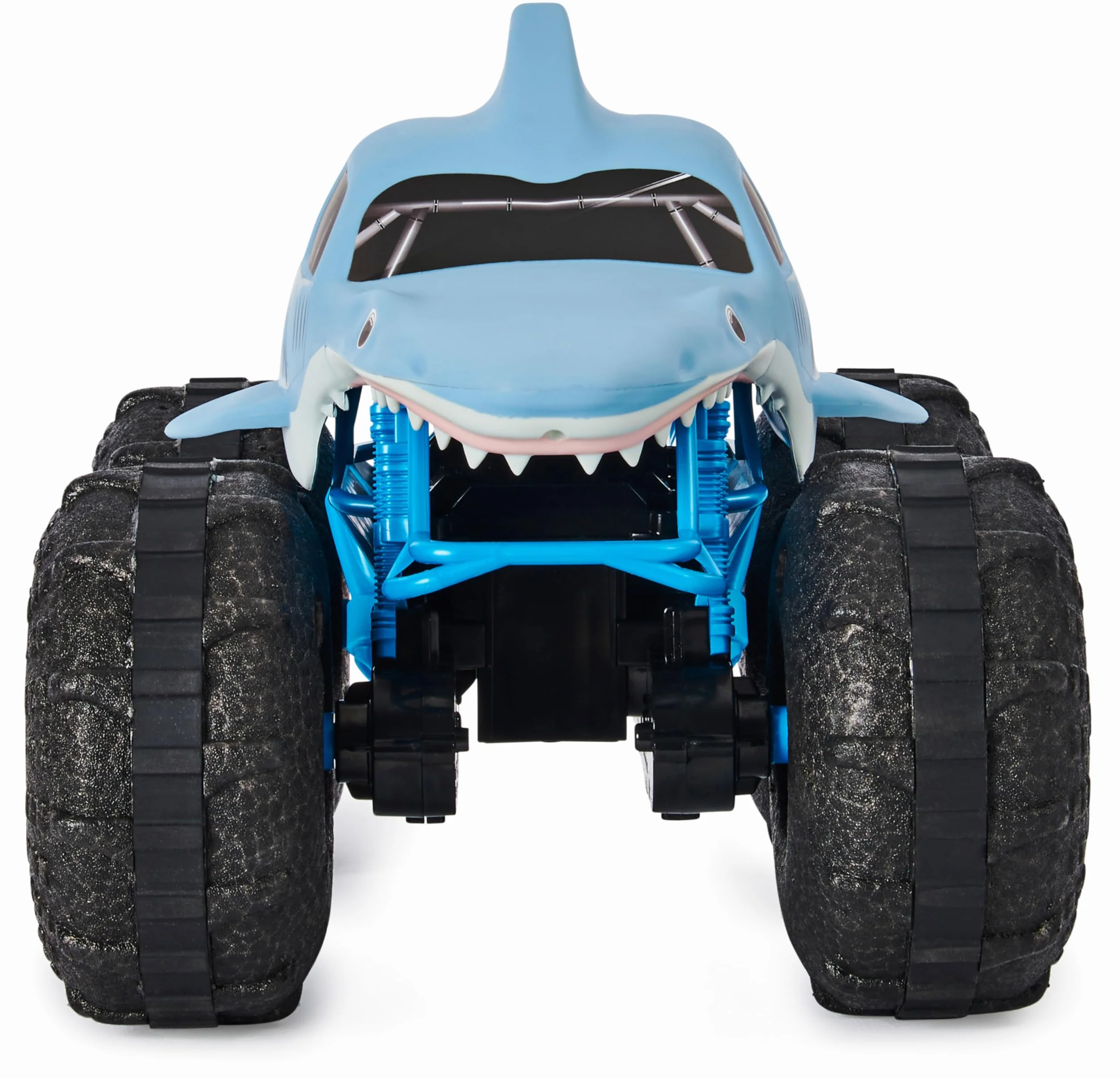 Monster Jam - Coche Teledirigido Megalodón Monster Truck - Coche RC Megalodon Storm a Escala 1:15-2.4GHZ hasta 76m - Juguetes Niños 4 Años + Regalo Niño 4 Años +