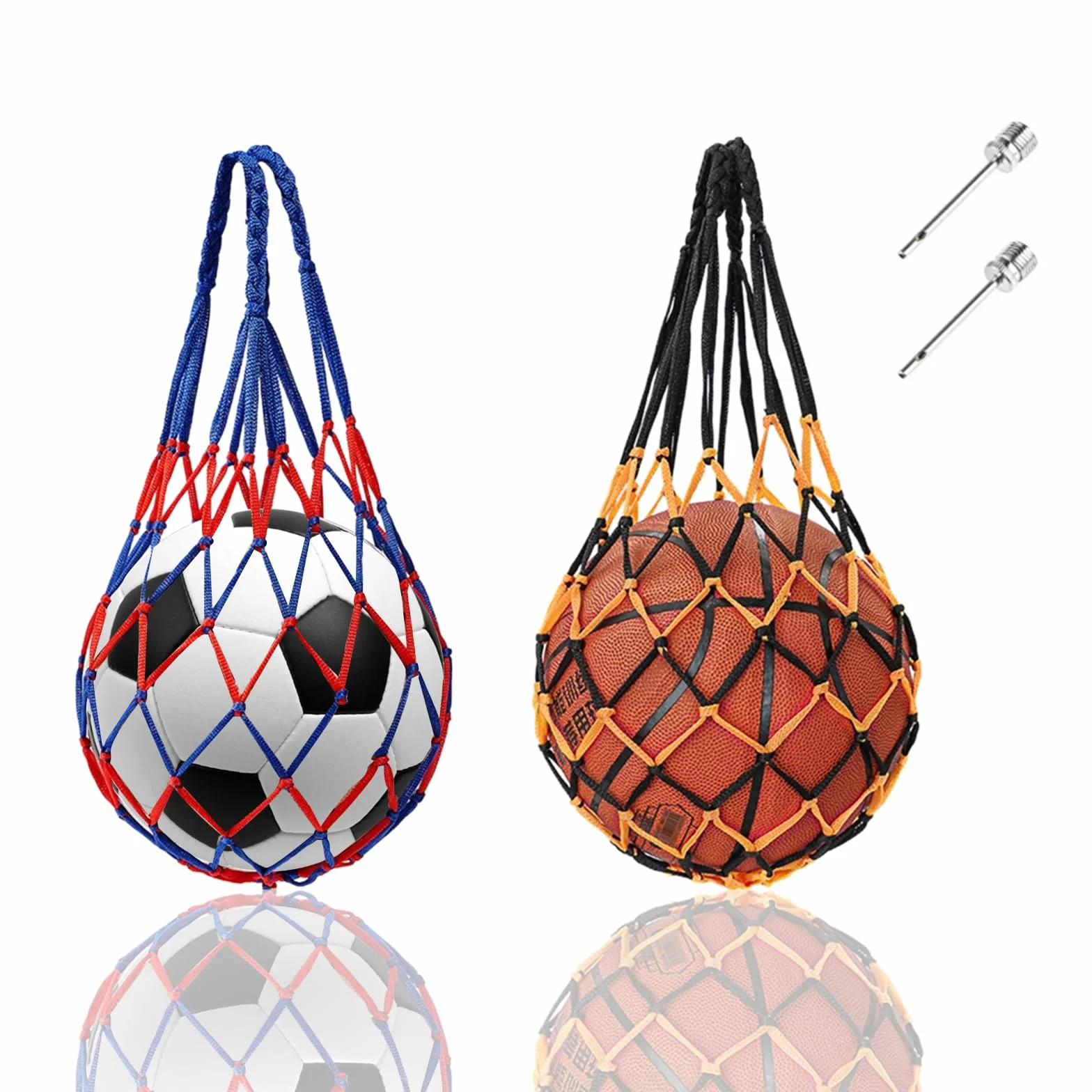 Red Portátil para Baloncesto, Voleibol y Fútbol - 2 Piezas con Bolso
