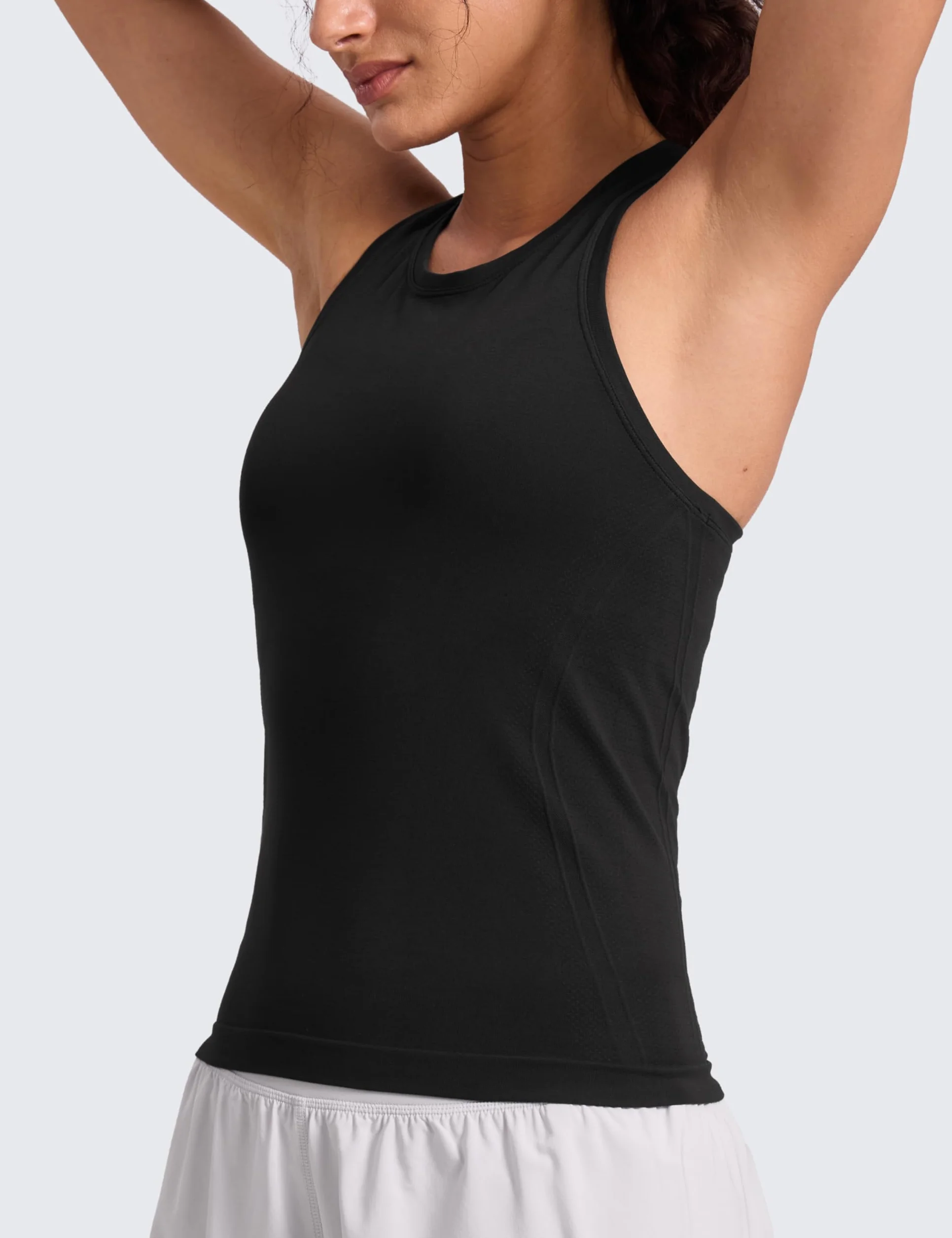 CRZ YOGA Mujer Sin Costuras Camisetas Tirantes Racerback Deportivo Transpirable Gimnasio Correr Sin Manga Tops