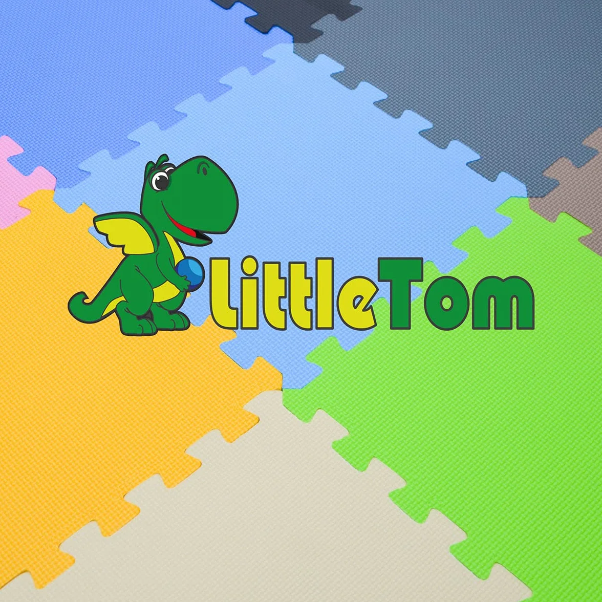 LittleTom 18 Piezas Alfombra Bebé 30x30 Colchoneta Espuma EVA Puzzle Antideslizante