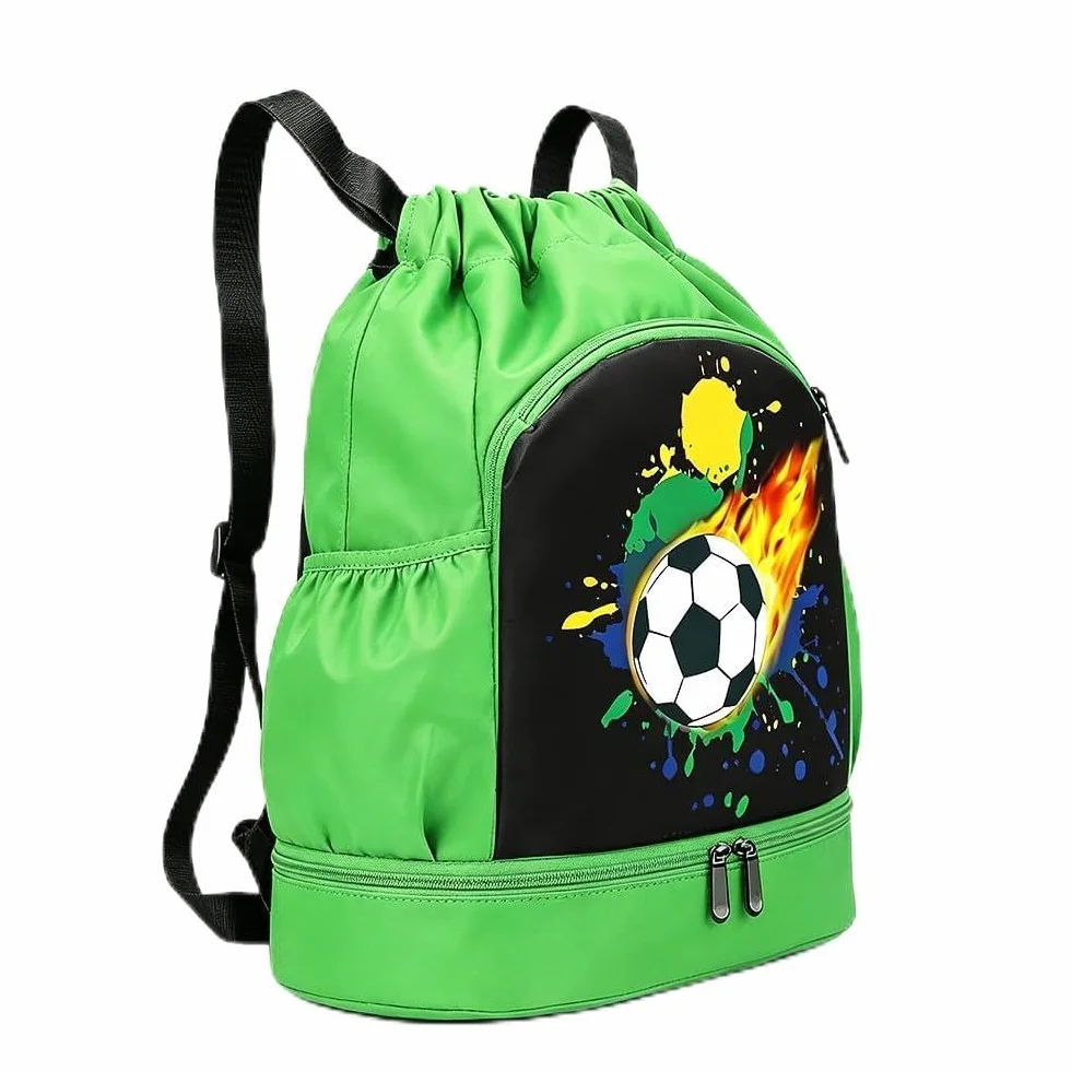 Mochila de Fitness Impermeable para Niños con Compartimento para Zapatos, Bolsa de Playa y Natación