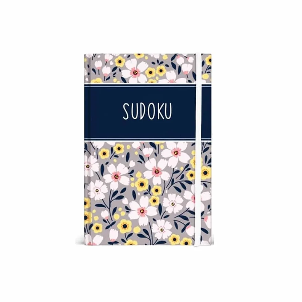 Juego de 2 libros de viaje A6 sudoku crucigramas floral