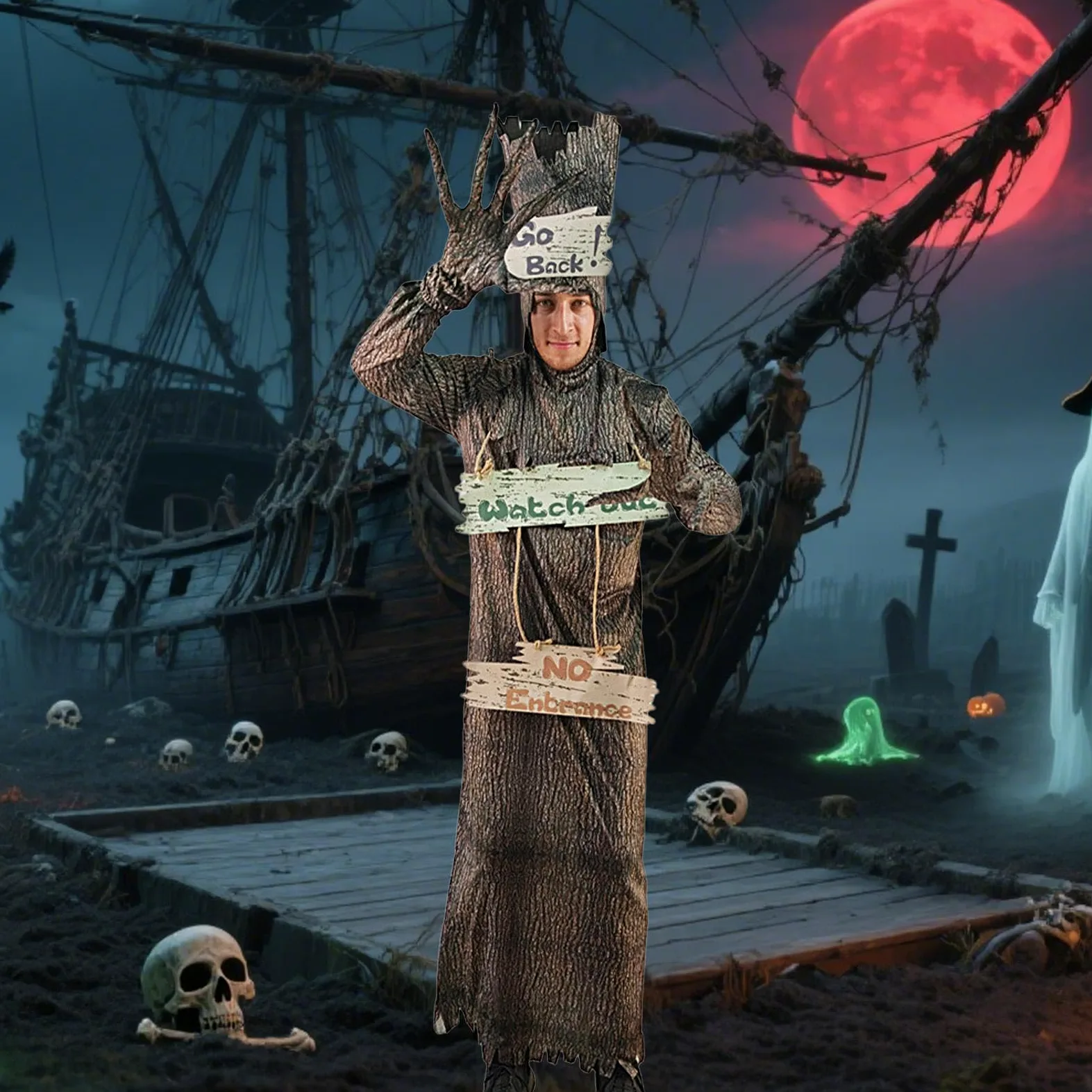 Disfraz Halloween Aterrador Cómodo Y Espeluznante Cosplay Gótico Para | Disfraces Espeluznantes Para Adultos Cosplay Para Mujeres Y Hombres Cumpleaños Celebración Casa