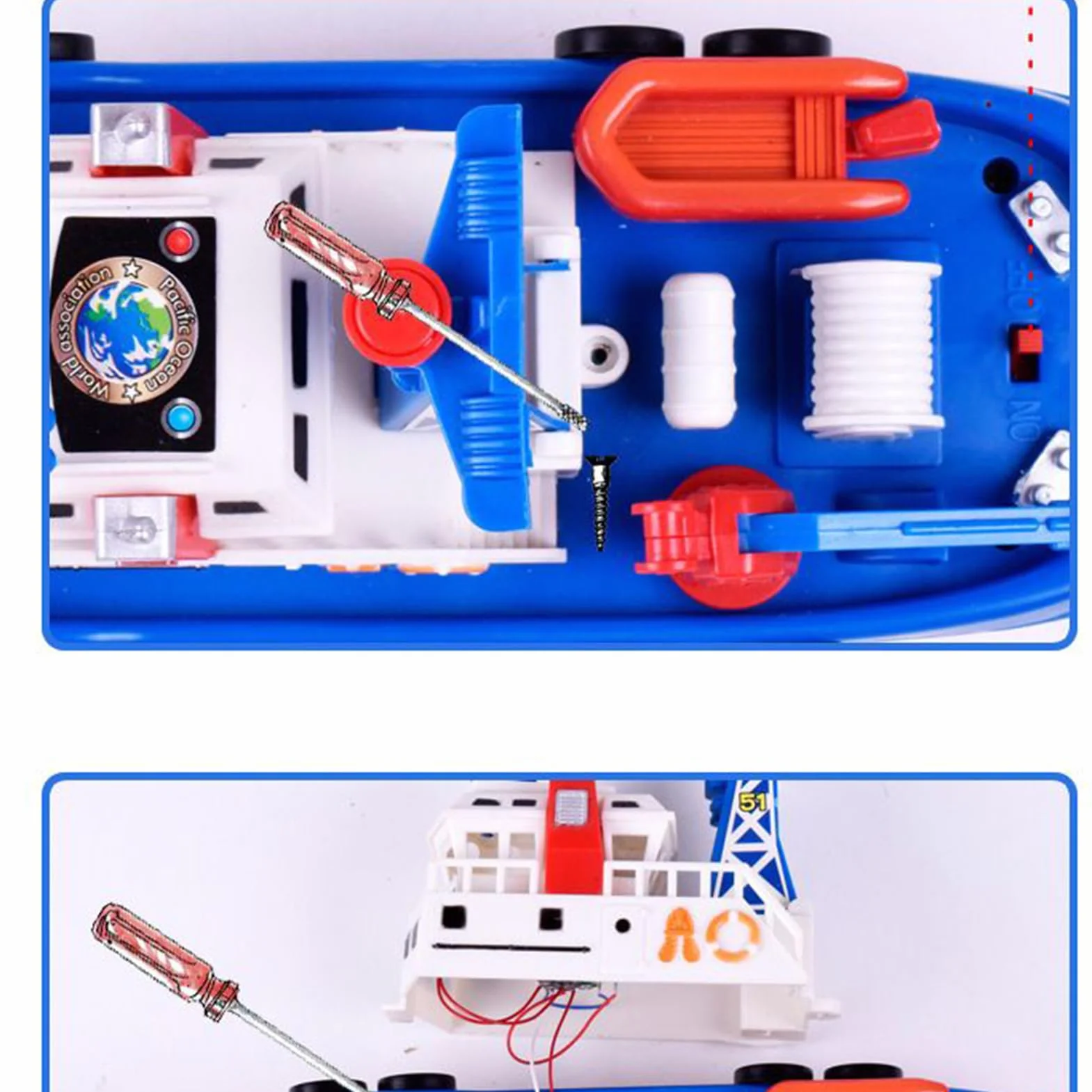 de baño para Botes para niños pequeños: Juguetes de bañera interactivos con Luces y Sonido, Juego de Botes de pulverización de Agua | Barco de eléctrico Flotante para niños pequeños, d