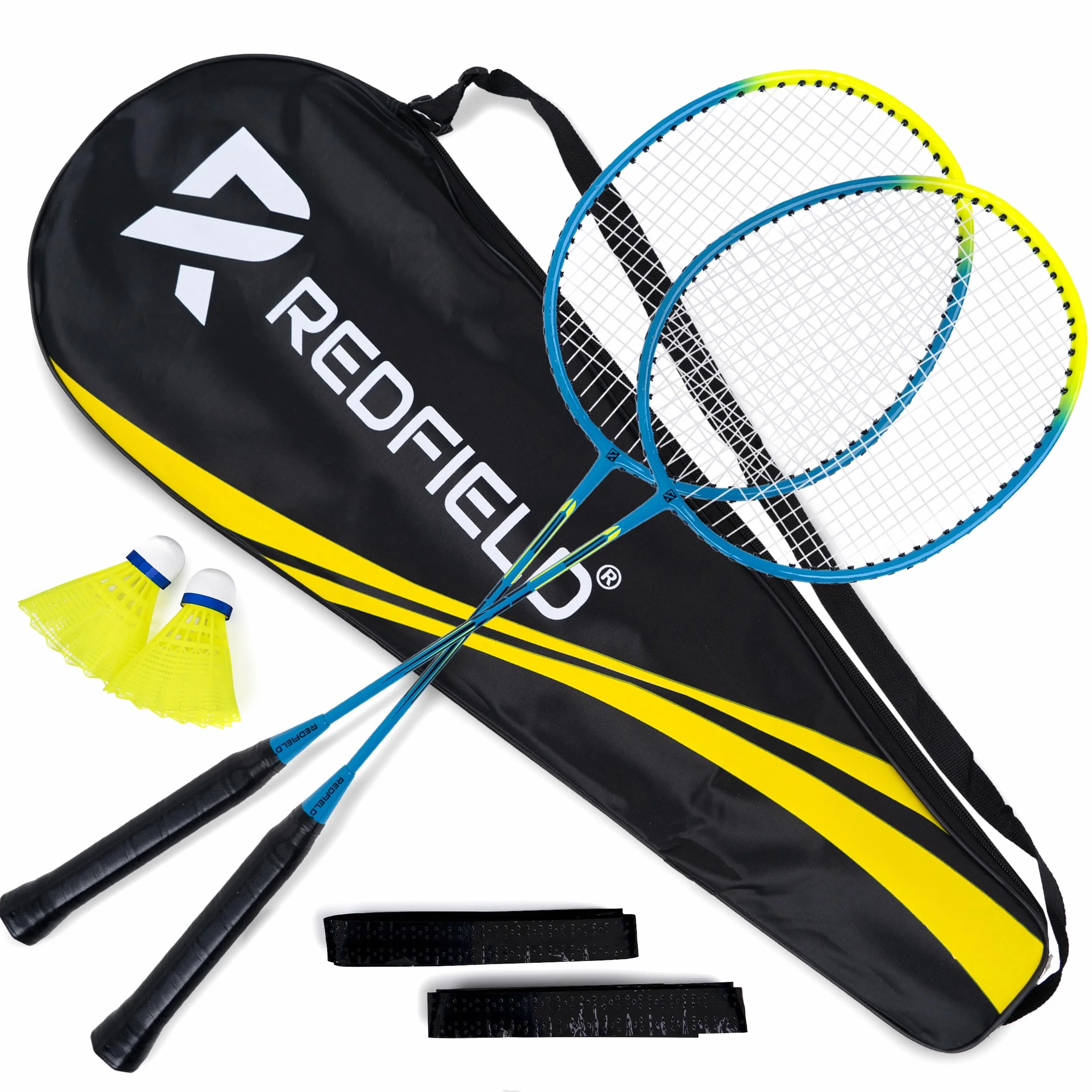 Redfield Set de Bádminton para 2 Jugadores - 2 Raquetas, 2 Pelotas, Bolsa de Transporte