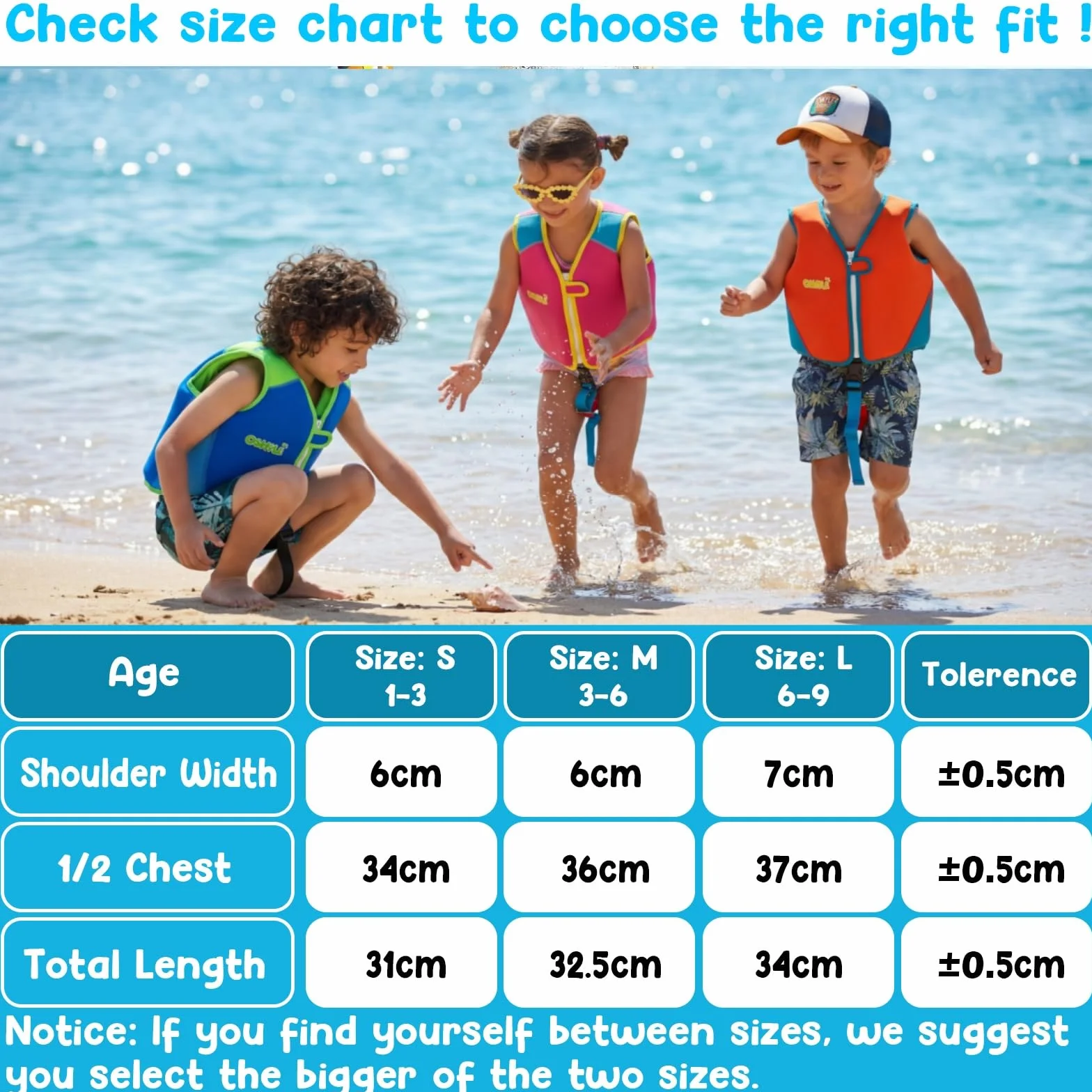 Chaleco de Natación de Neopreno Premium para Niños - Flotador de Aprendizaje