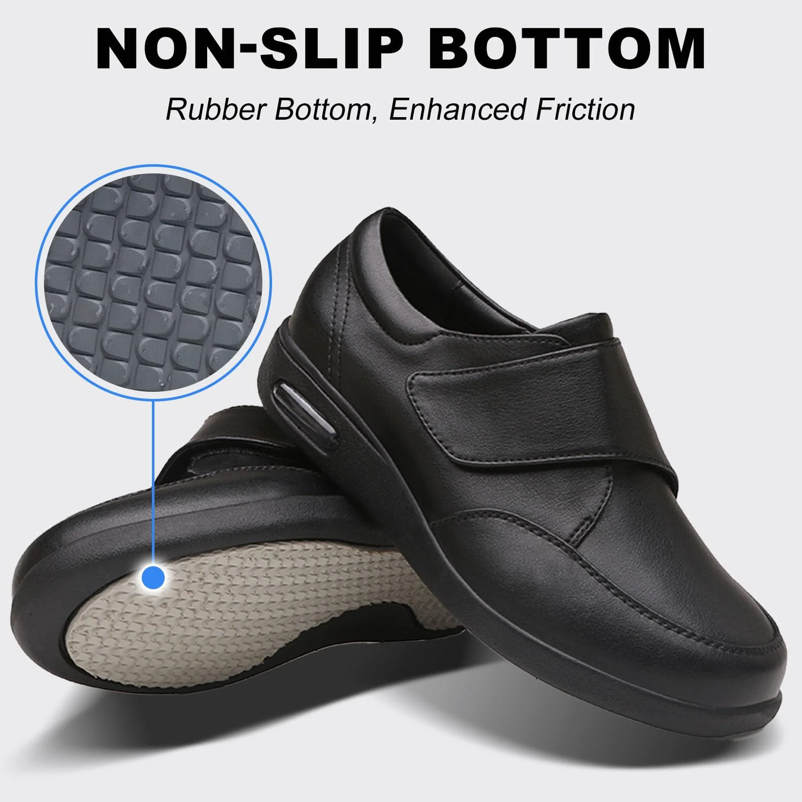 Zapatos Ortopédicos Cuero para Hombre Pies Hinchados Fascitis Plantar Marrón 38EU