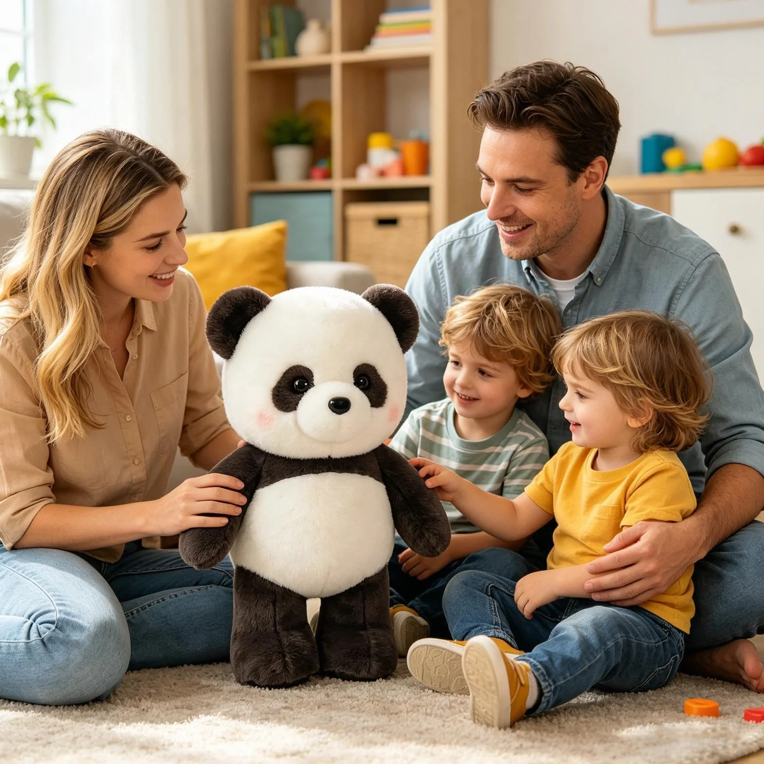 Peluche De Panda Corredor, Lindo Peluche De Panda Corredor, Peluches Interactivo De Pandas Patas Que Se Mueven, Aliviar El Estrés S-uave Peluches De Pandas Corredors Almohada, Para Niños Adultos
