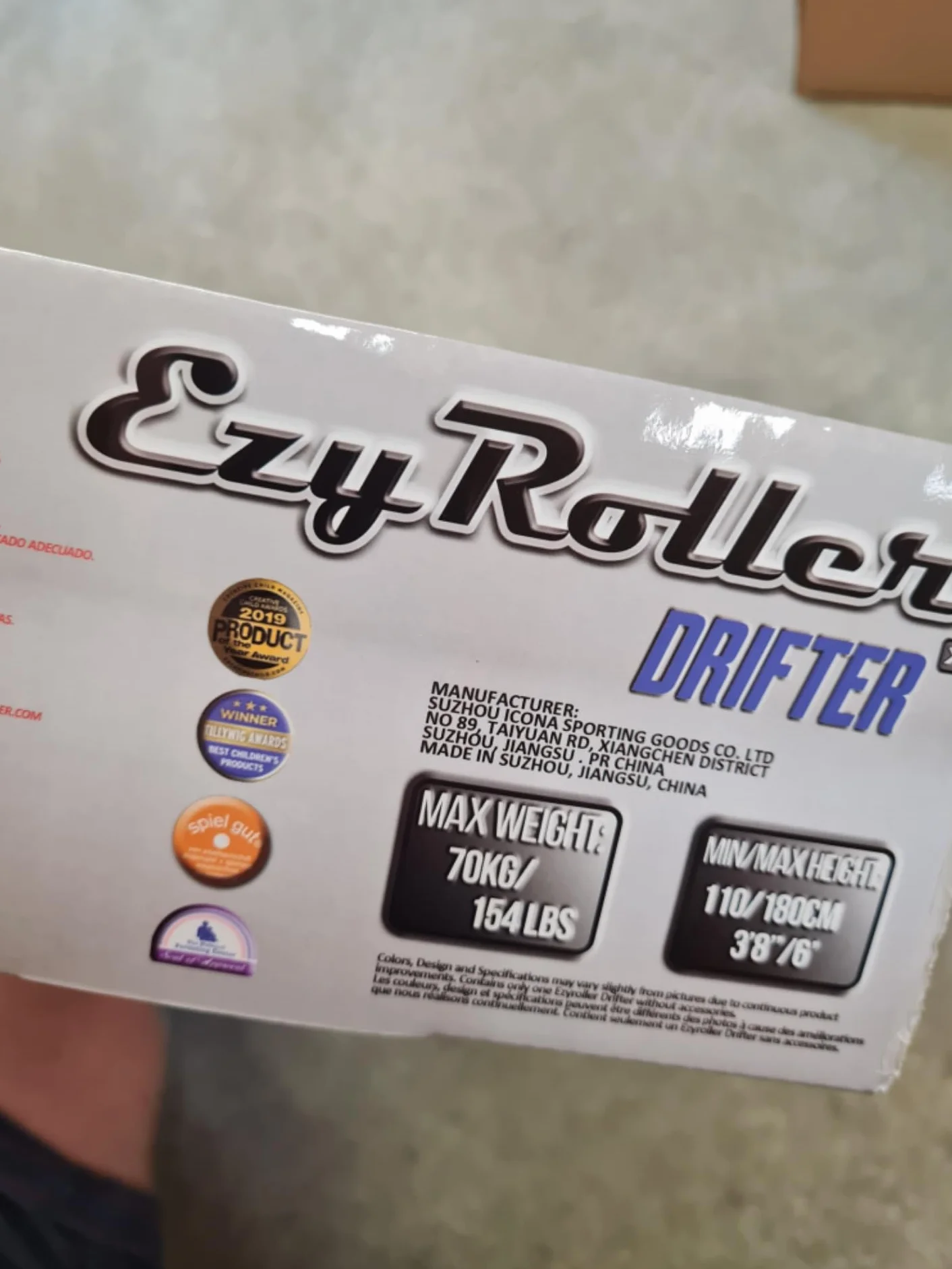 EzyRoller Nuevo juguete Drifter-X para niños de 6 años en adelante, hasta 150 libras, color rojo