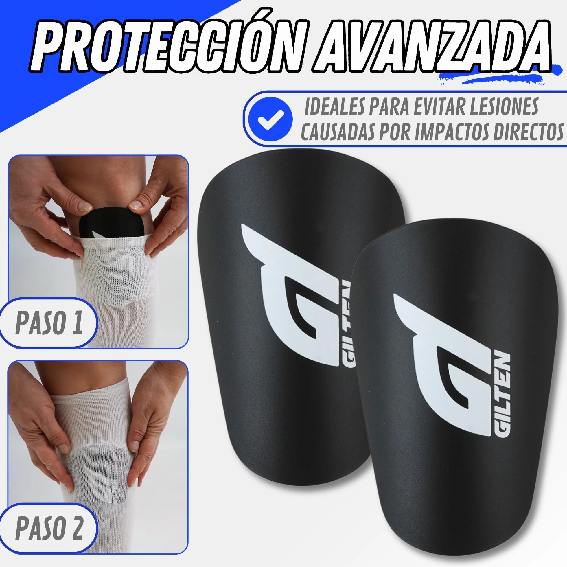 Espinilleras Fútbol con Bolsa Deportiva de Almacenamiento para Niño, Niña, Hombre y Mujer
