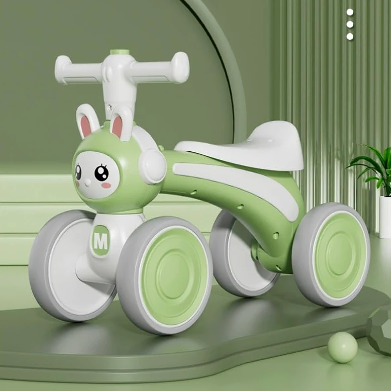 Coche sin Pedales Bicicleta de Equilibrio for Interiores y Exteriores sin Pedales Andador for bebés Juguetes Ruedas silenciosas, Primera Twister Coches